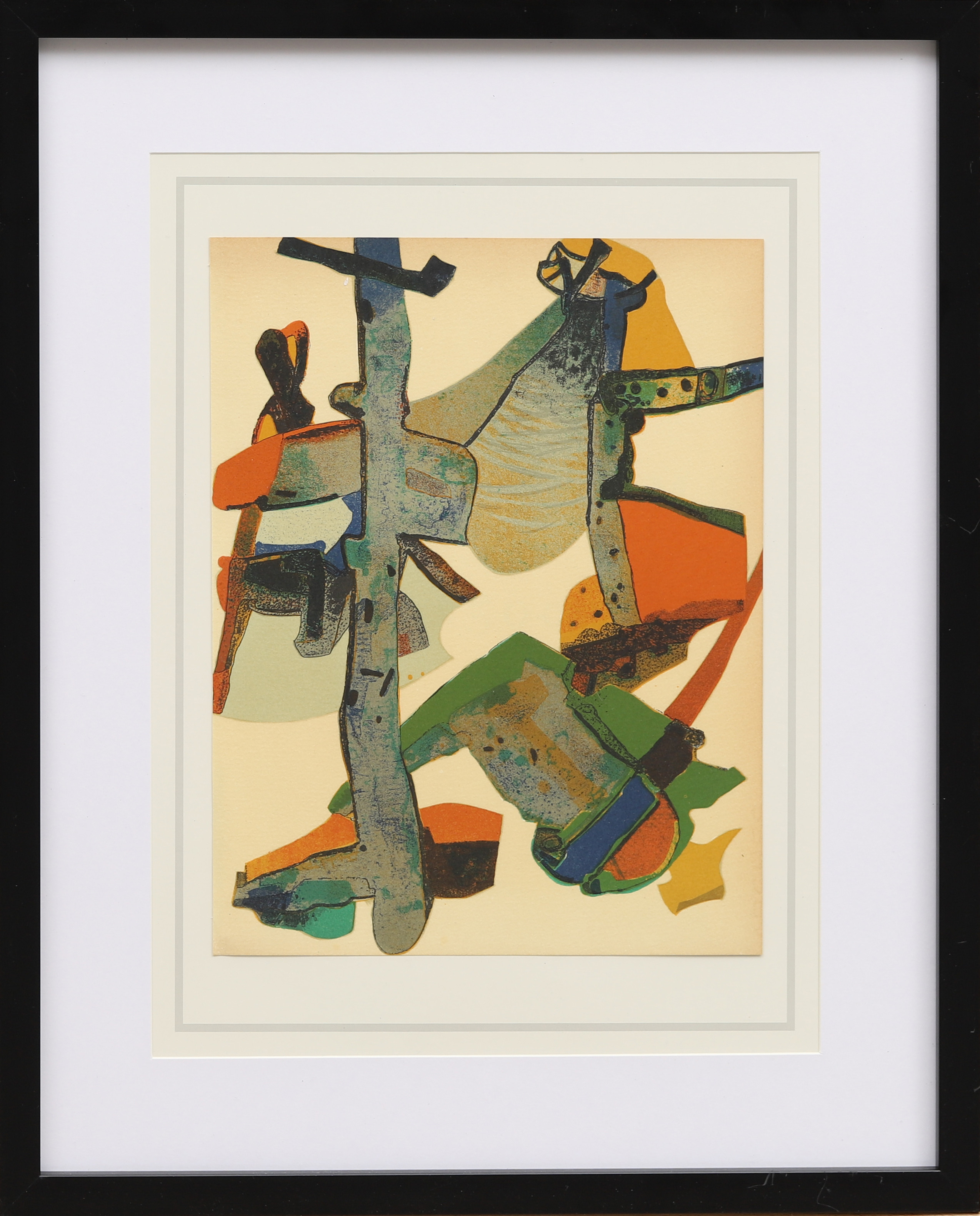 MAURICE ESTÈVE. "Roussadou", färglitografi ur XX:e siècle, hommage à Esteve Numéro Special 1975.