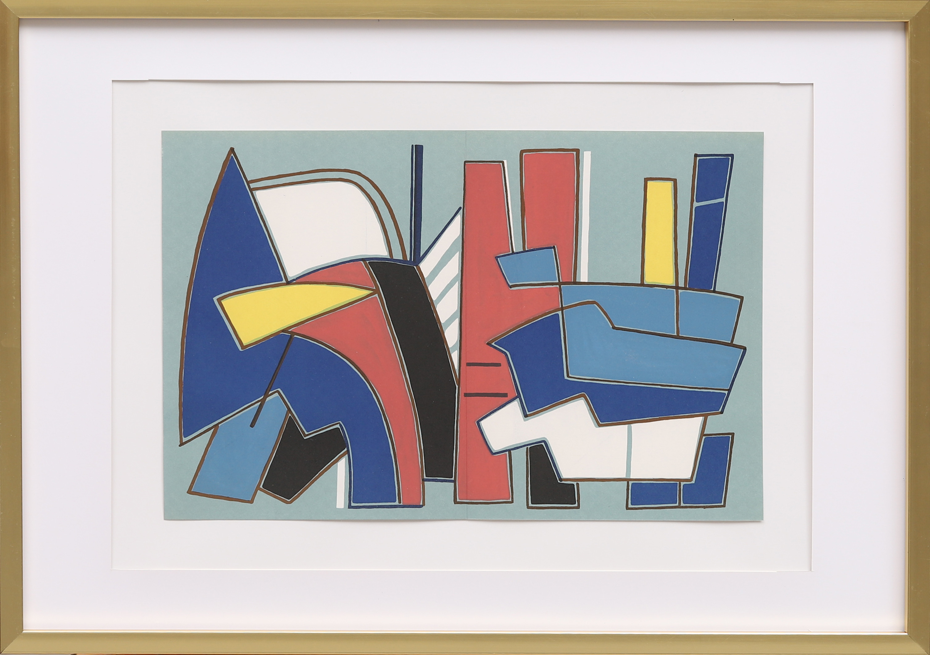 ALBERTO MAGNELLI (ITALIEN, 1888-1971). Färglitografi ur XX:e siècle nr 29 1967.
