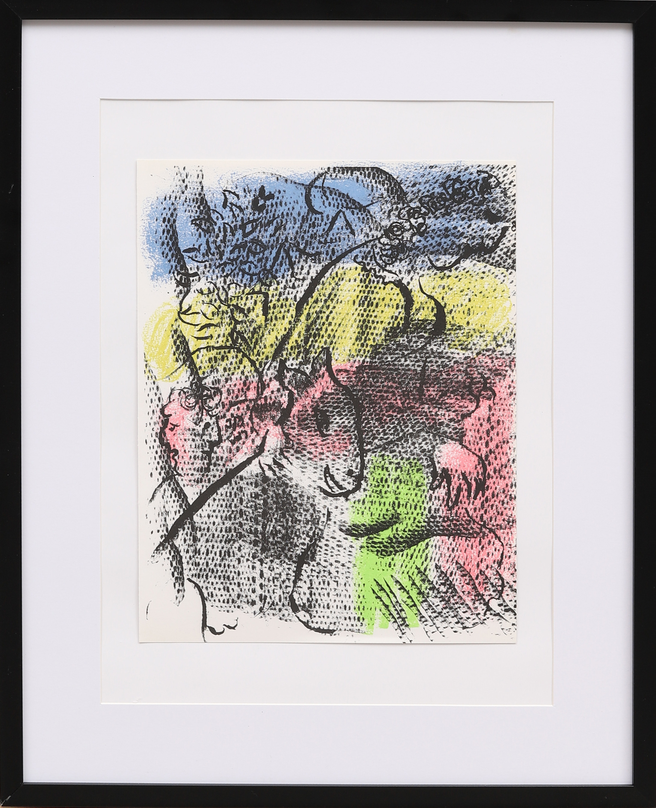 MARC CHAGALL. Färglitografi, ur X:e siècle nr 34 1970.