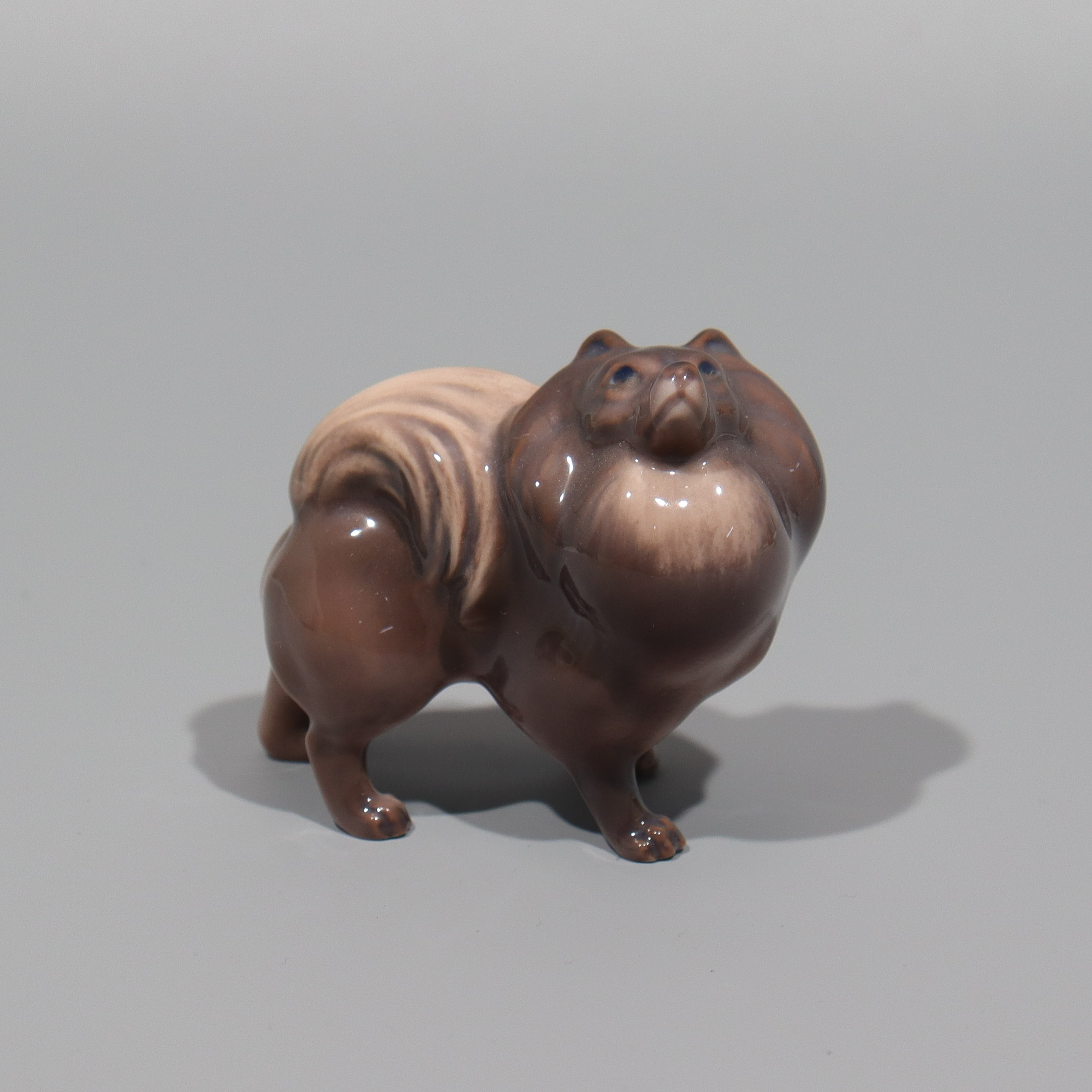 DAHL JENSEN. Danmark, figurin #1148, hund, Pomeranian.