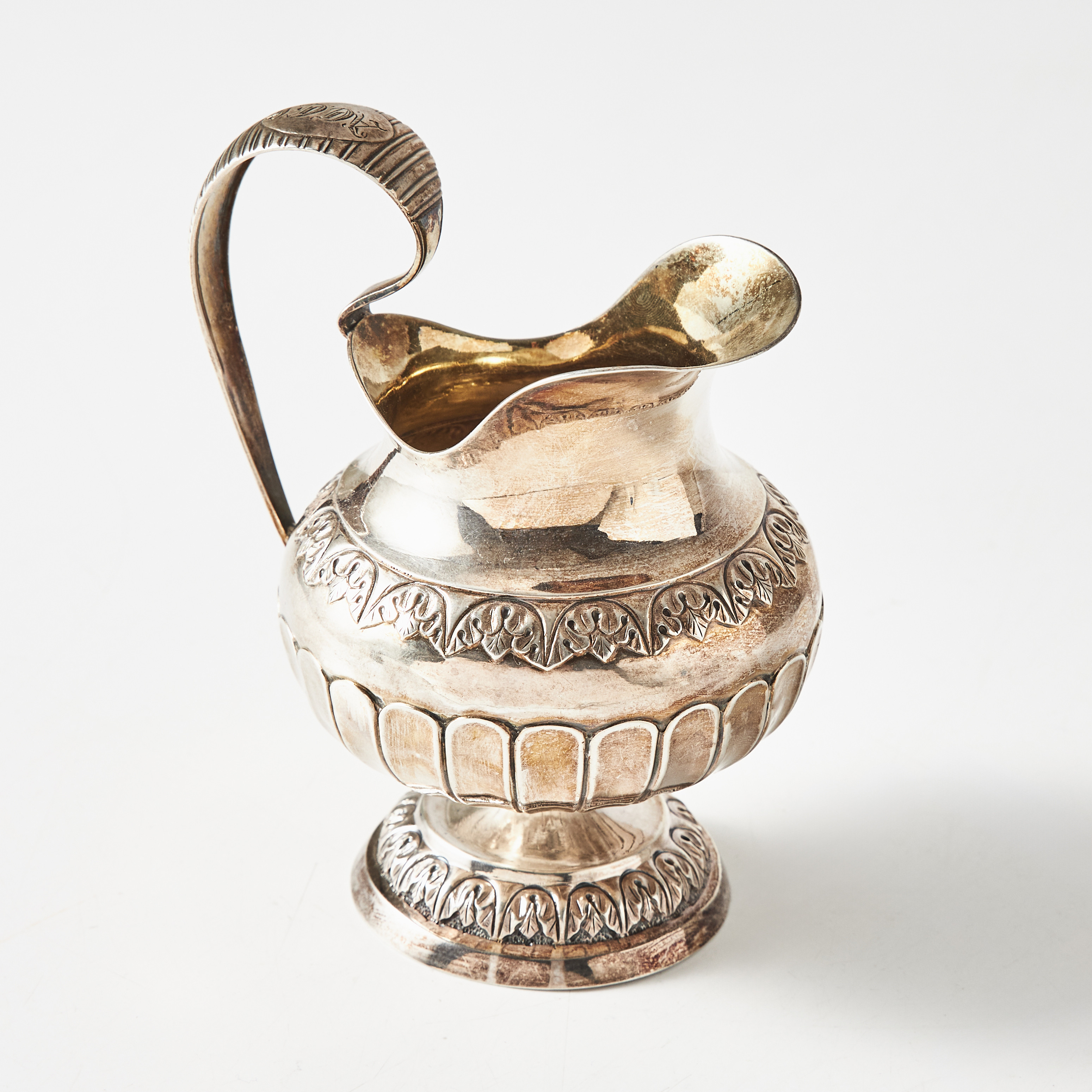 GRÄDDKANNA, silver, Olof Hoffstedt, (verksam 1830-1885), Örebro 1843.