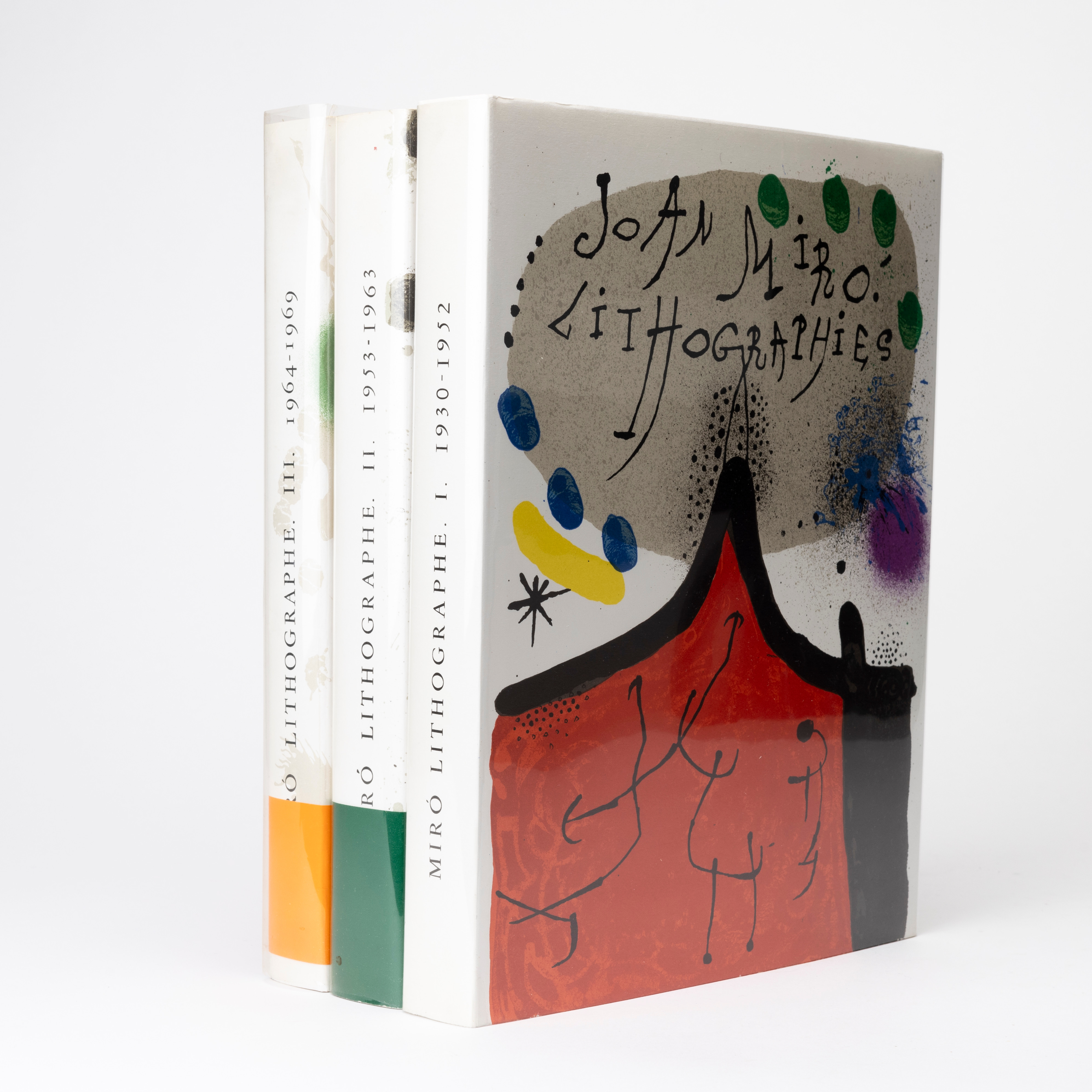 JOAN MIRÓ. "Joan Miró Litographies I" volym 1-3, A. C. Mazo & Cie / Maeght Editeur, Paris 1972/-75/-76.