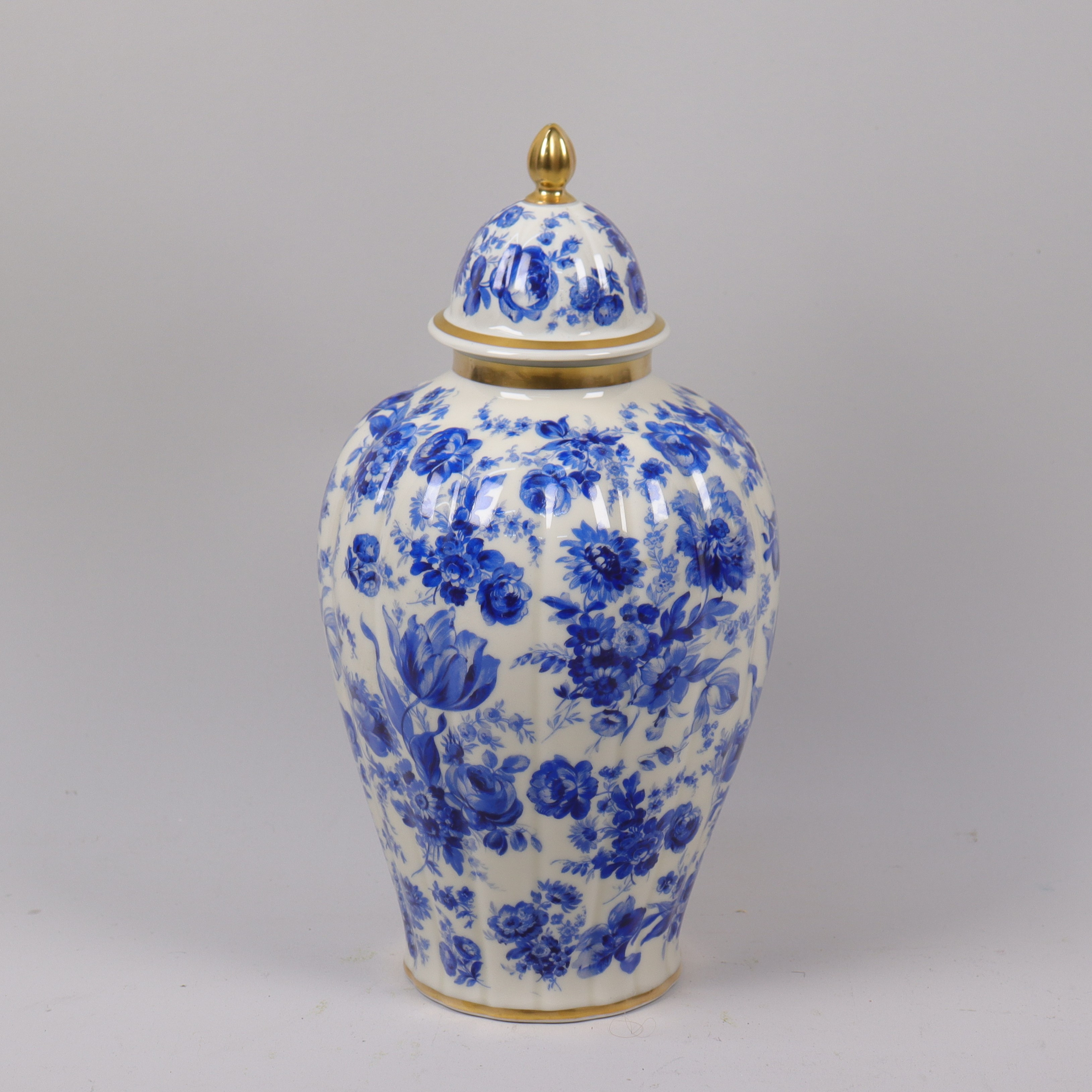 LOCKURNA, Thomas, Tyskland, blå floral dekor, 190-tal.
