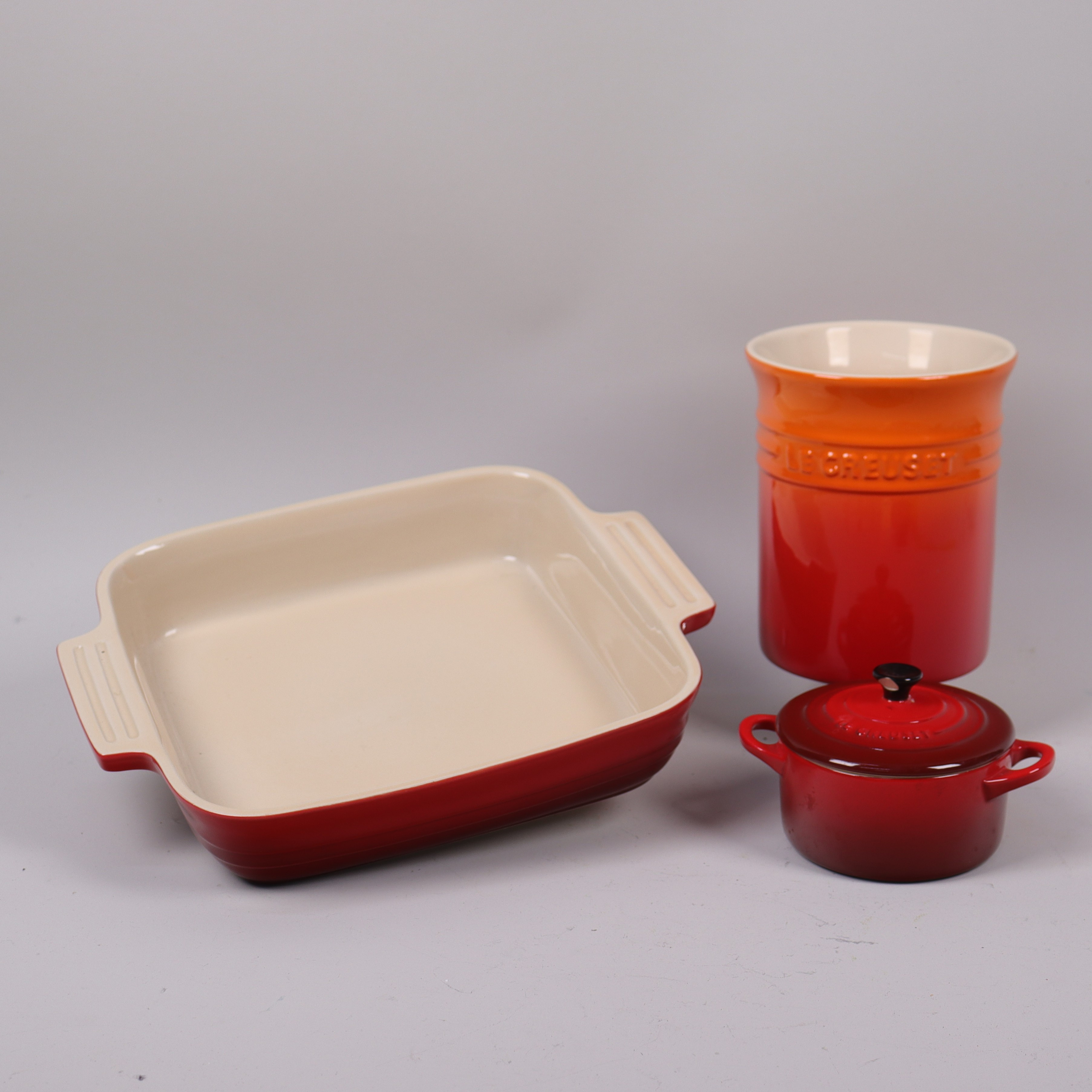 SERVISDELAR, Le Creuset, Frankrike, 3 delar.