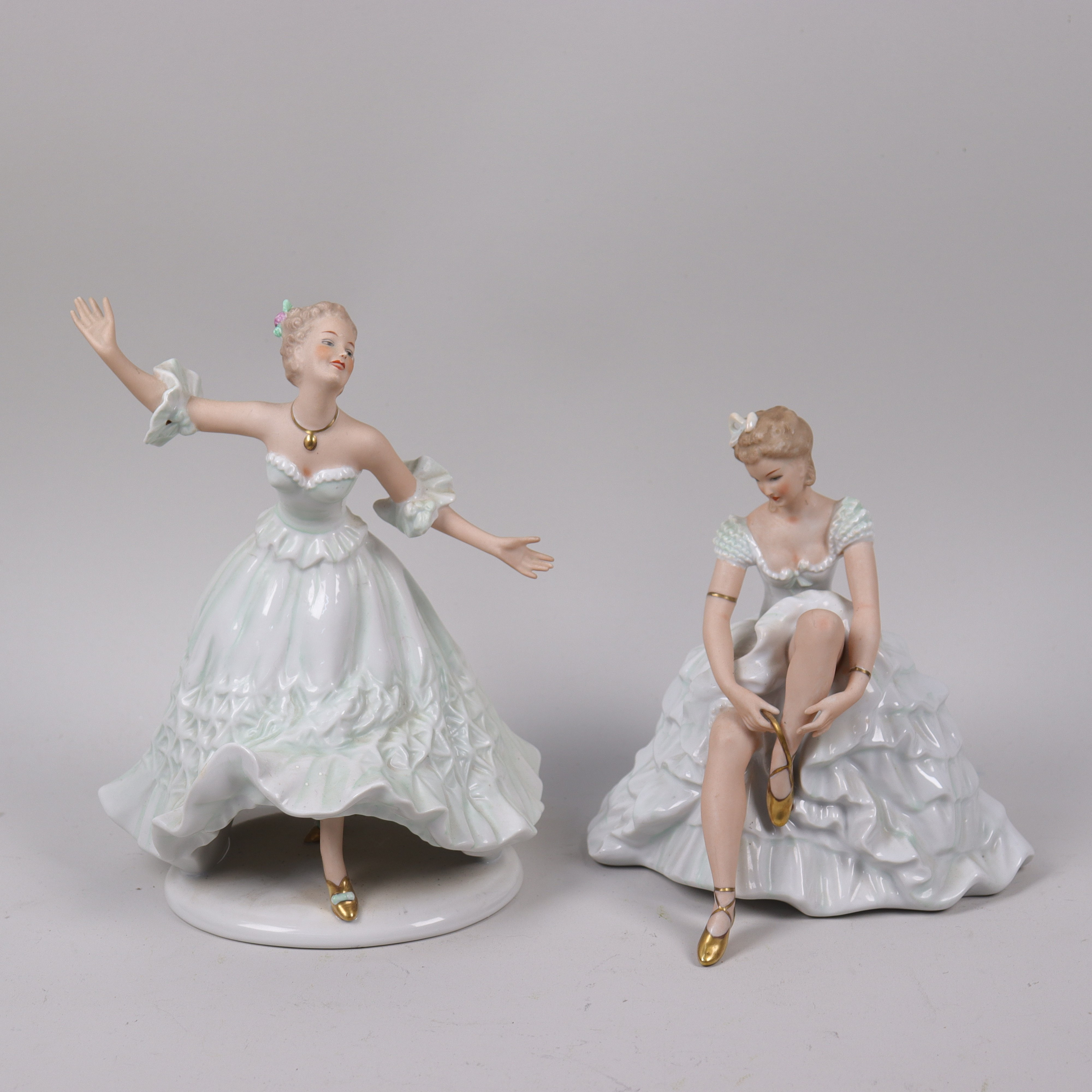 FIGURINER, Wallendorf, Tyskland, dansöser, 2 st.