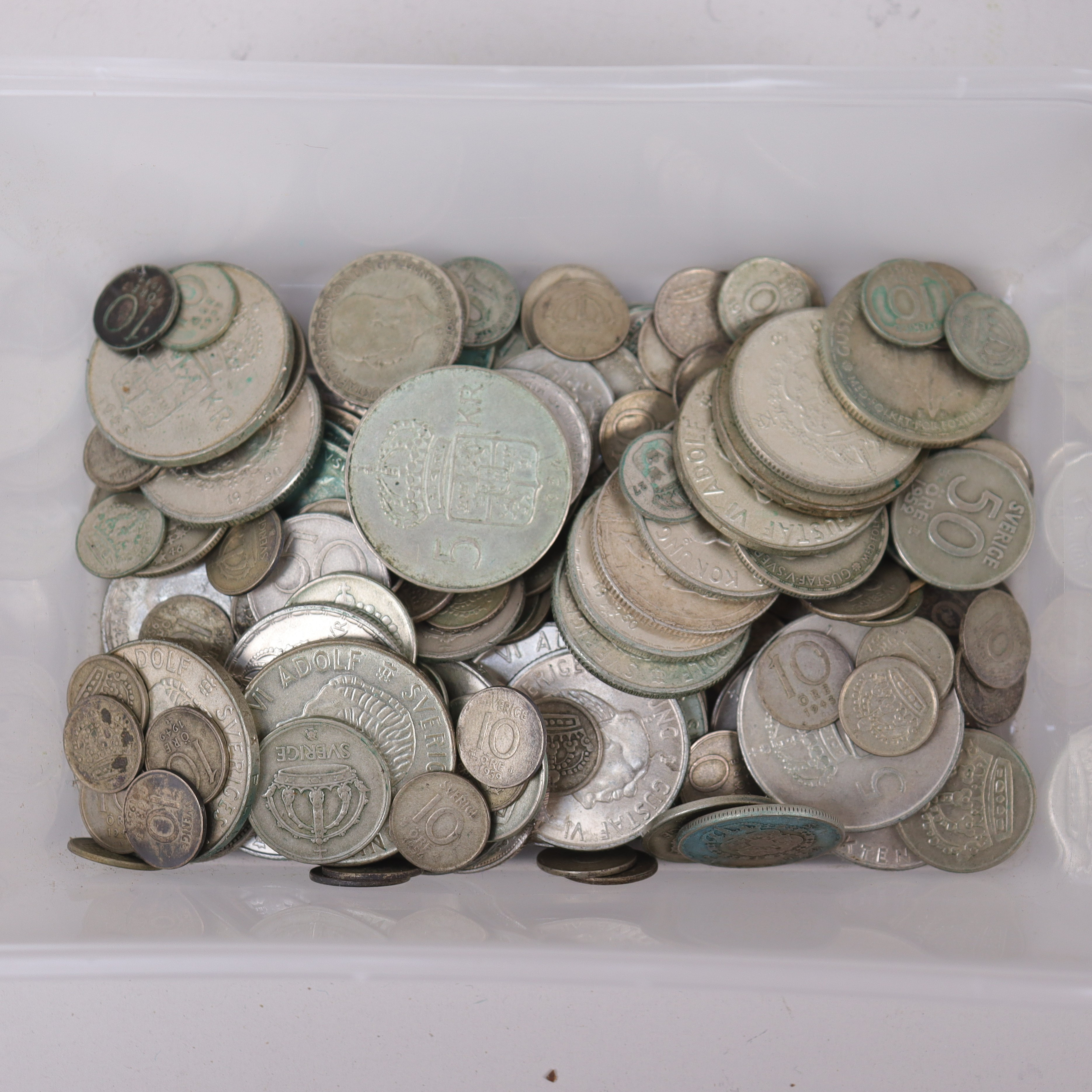 SILVERMYNT, svenska, totalt 766 gram.
