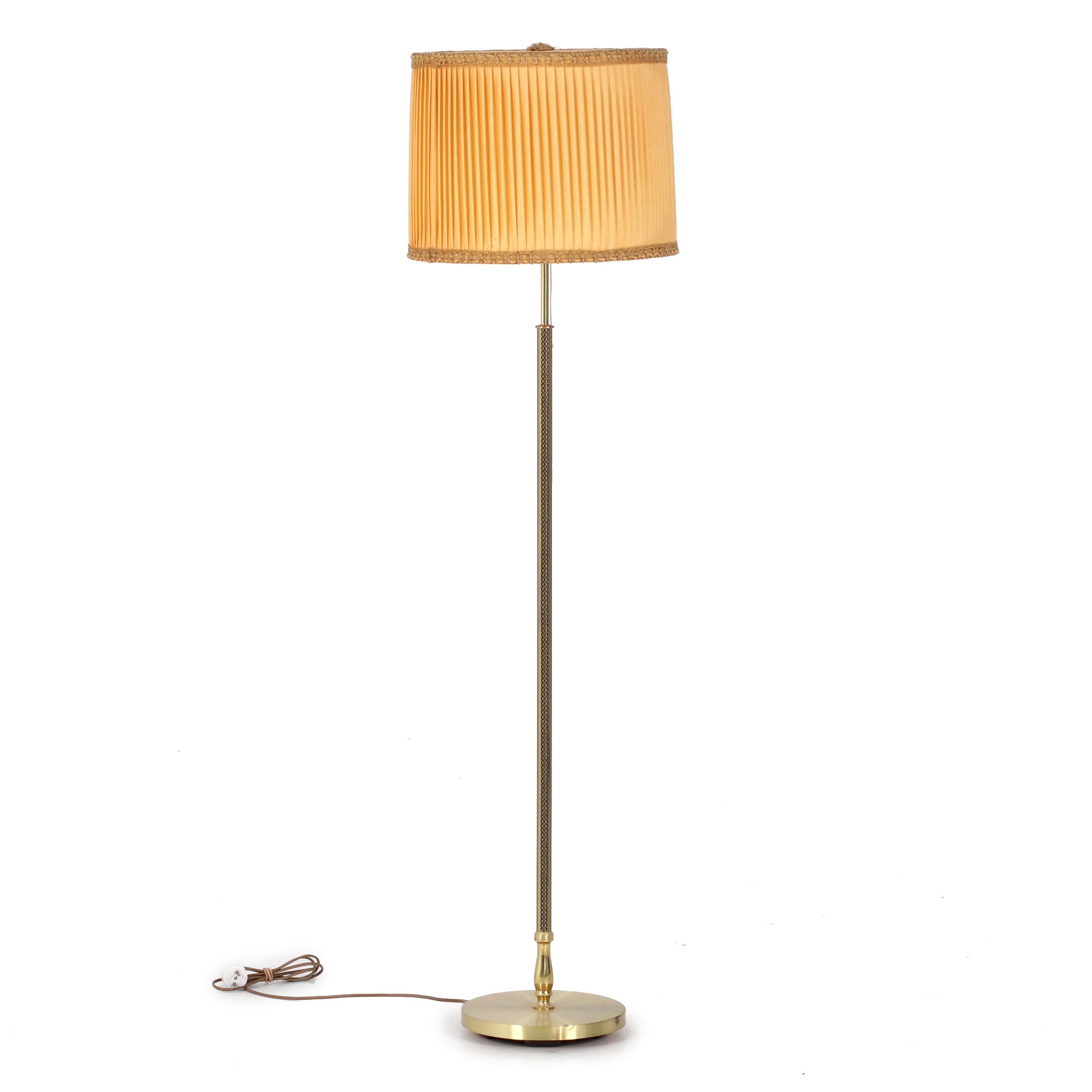 GOLVLAMPA, metall, 1900-talets mitt.