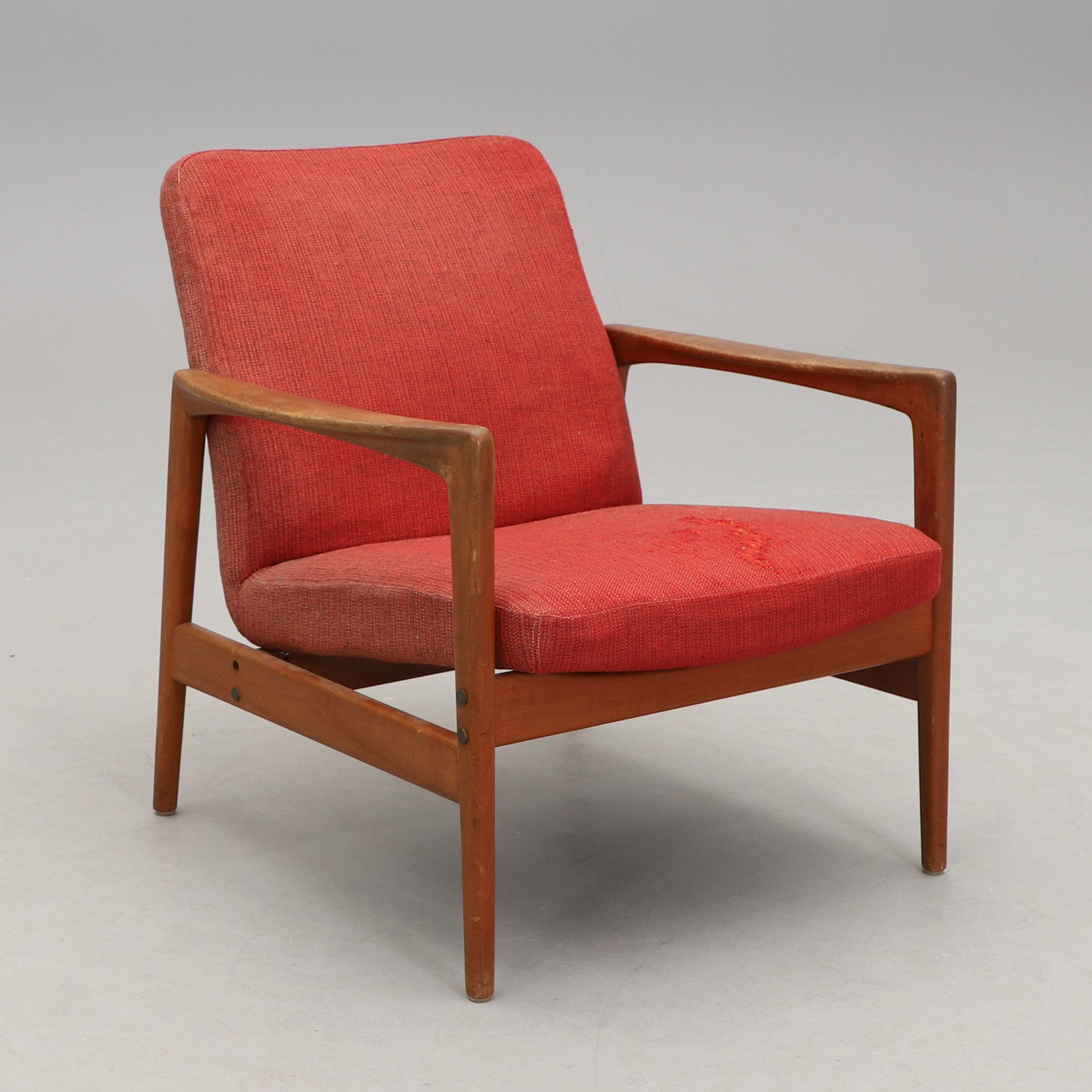 ALF  SVENSSON. Fåtölj, "Contour 100", Bra Bohag, Dux.
