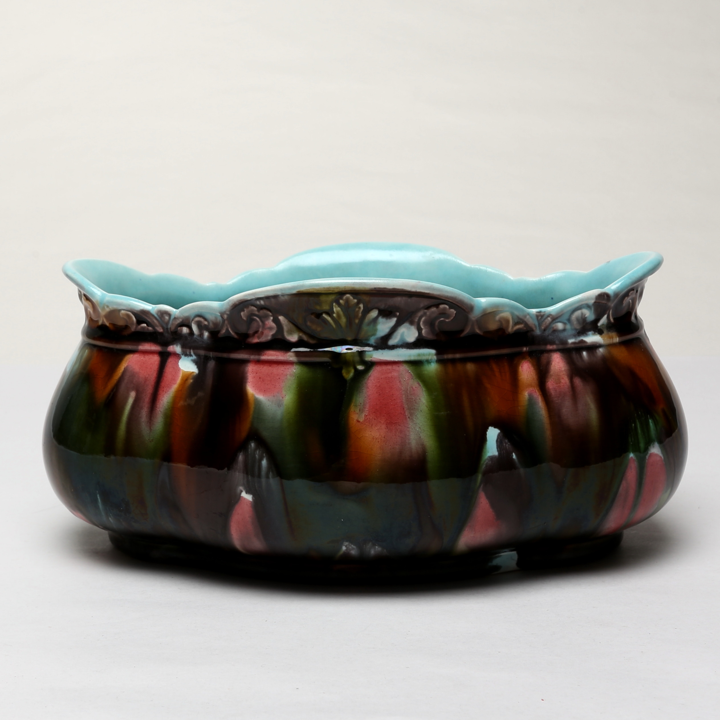 JARDINJÄR, flintgods, Rörstrand, signerad, 1800-tal.