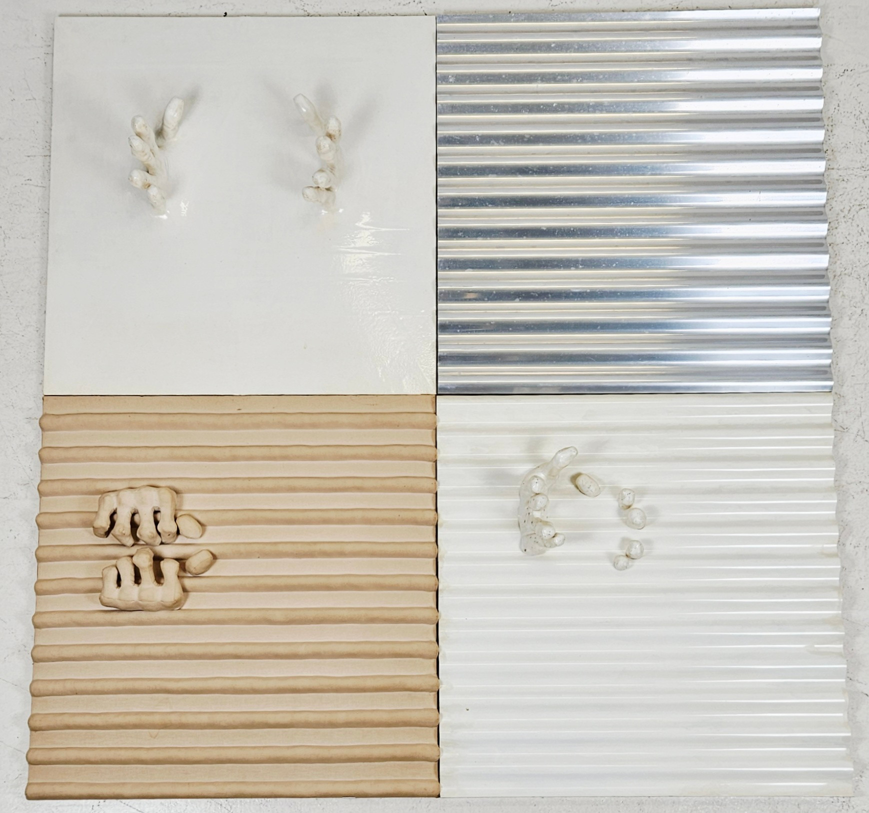 HELENE LALANDER. TILLSKRIVEN. Installation, 4 delar, osignerade.