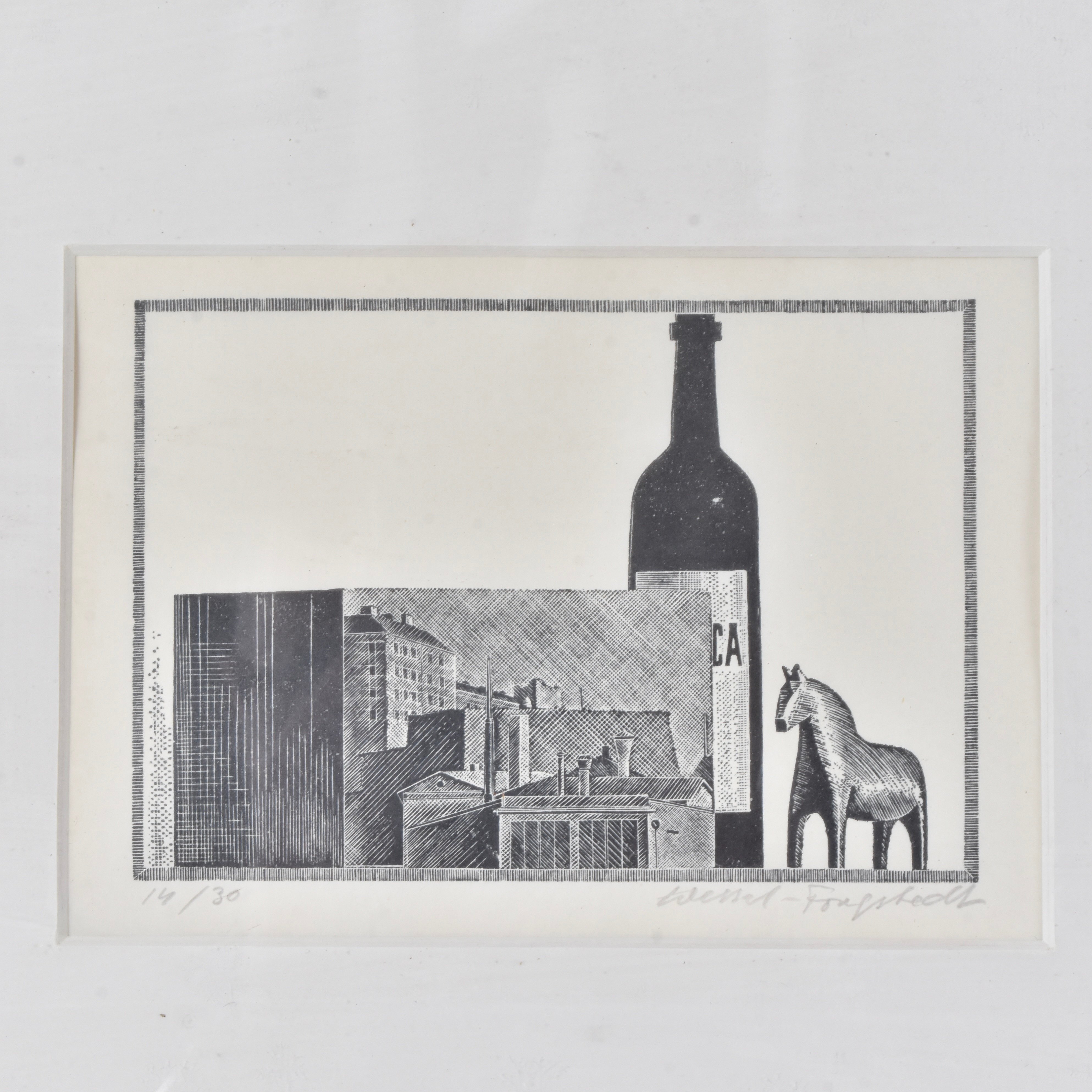 ERI WESSEL-FOUGSTEDT (1915-1990). Etsning.