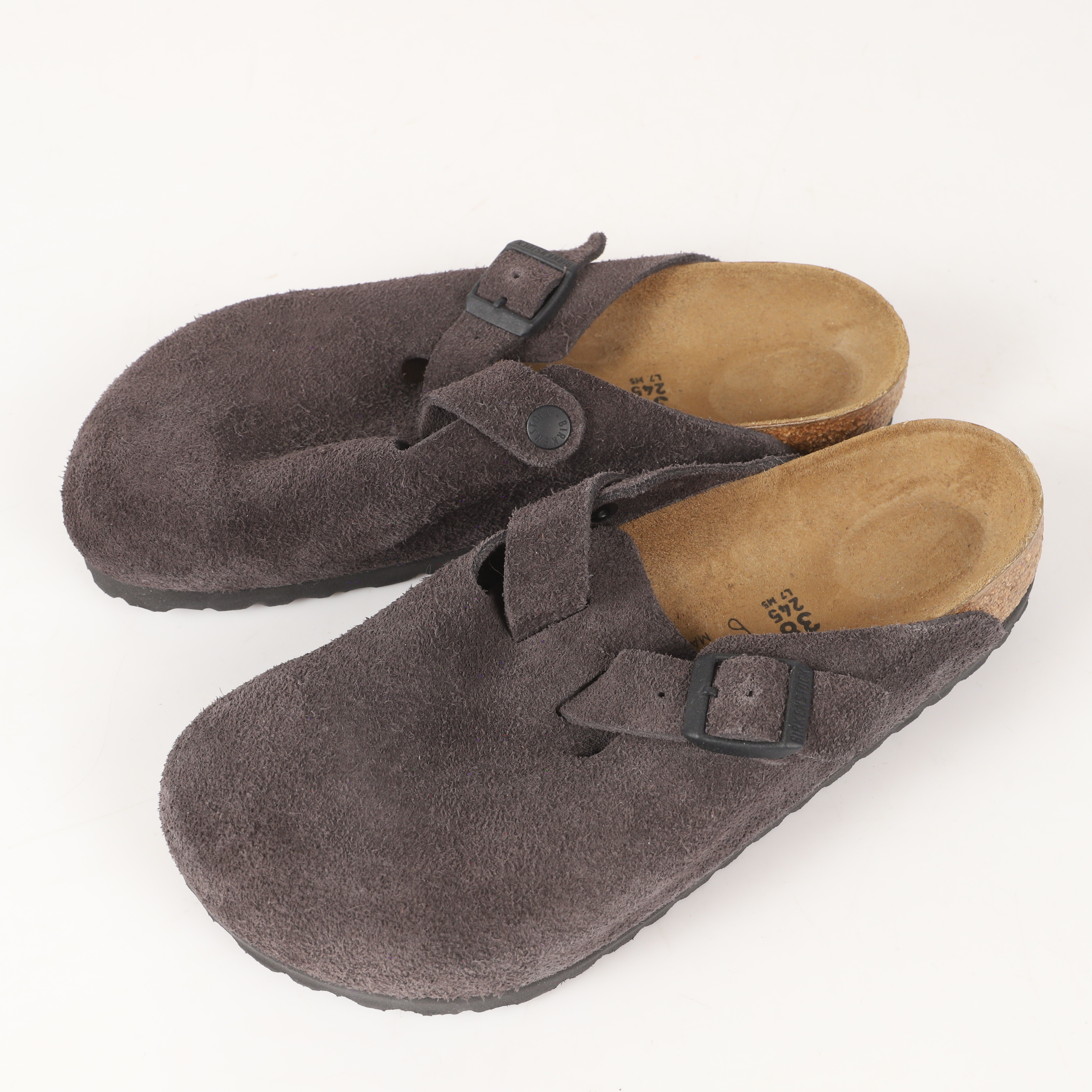 BIRKENSTOCK. Tofflor, 1 par, "Boston", mocka, Tyskland.