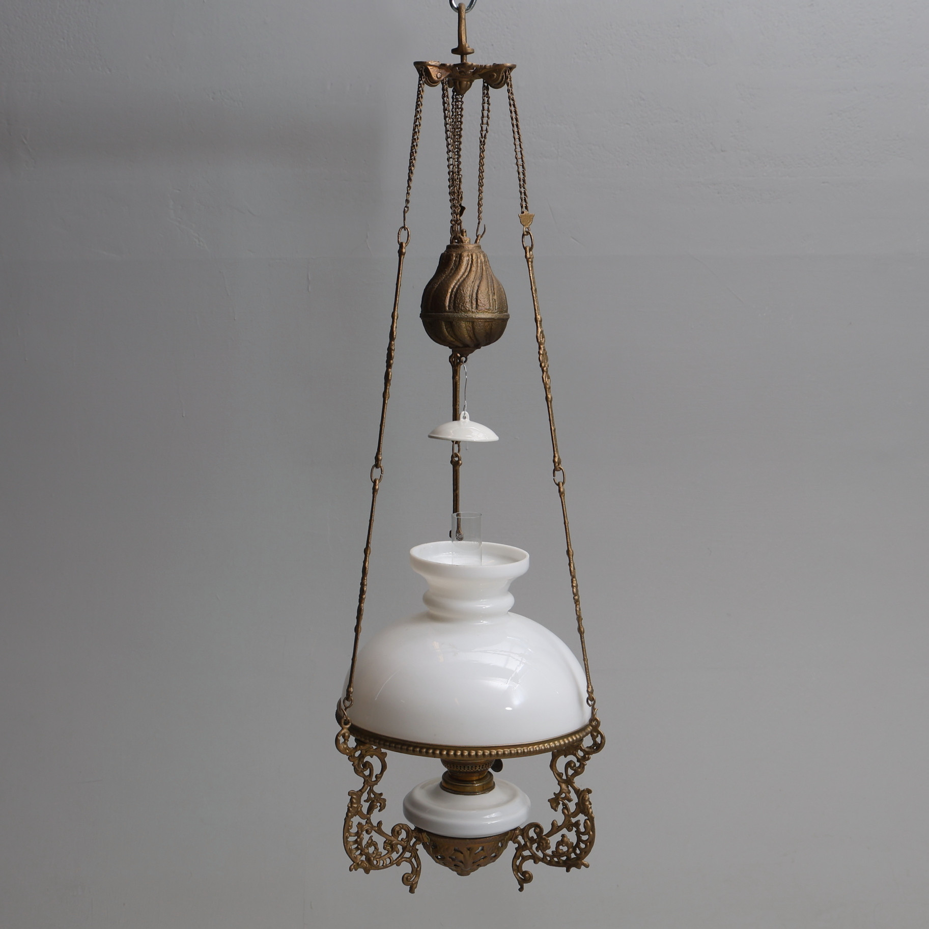 Hänglampa / hisslampa, tidigt 1900-tal.
