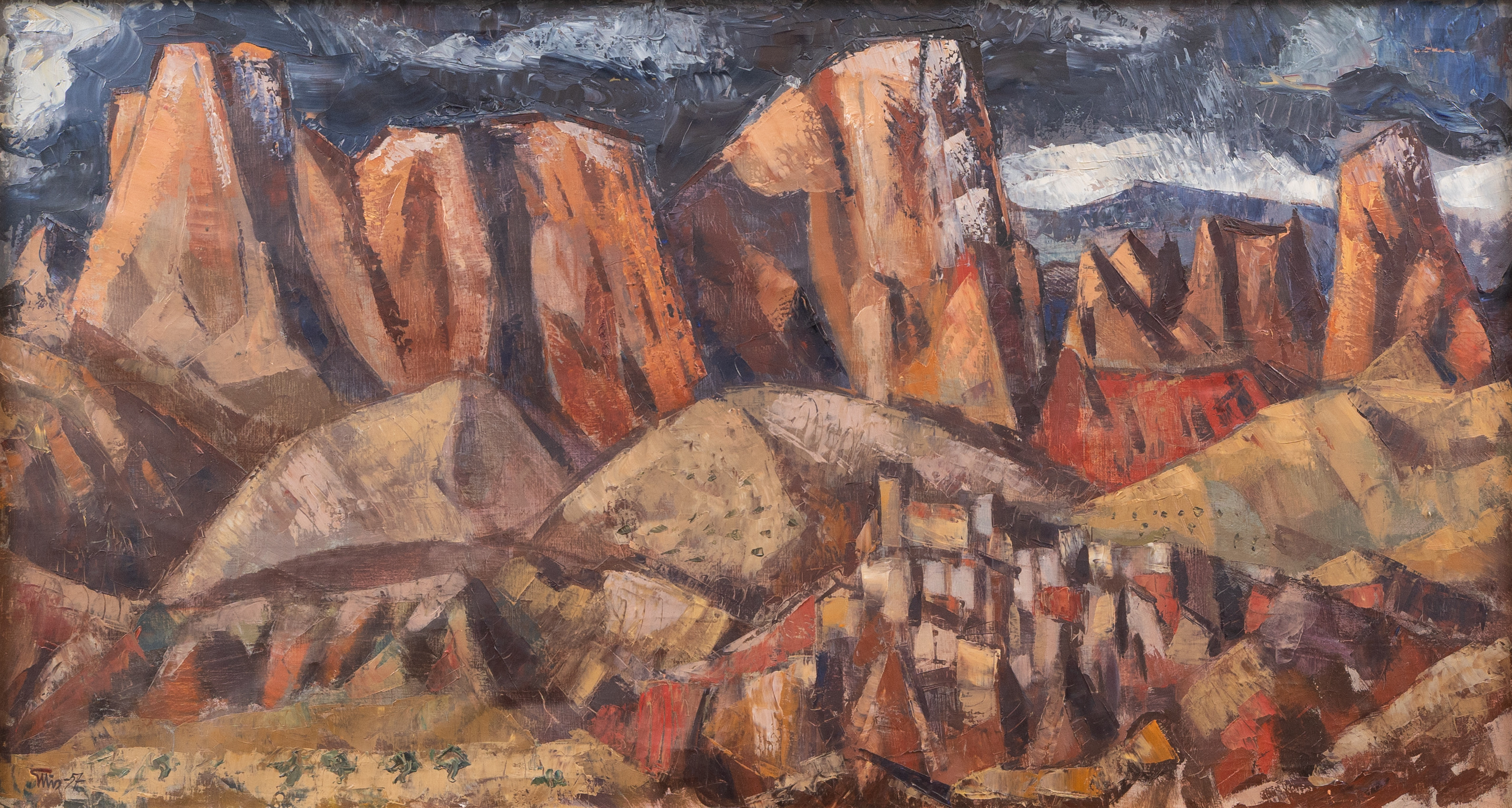 BENGT ELLIS (1923-2007). Klipplandskap, olja på duk, signerad.