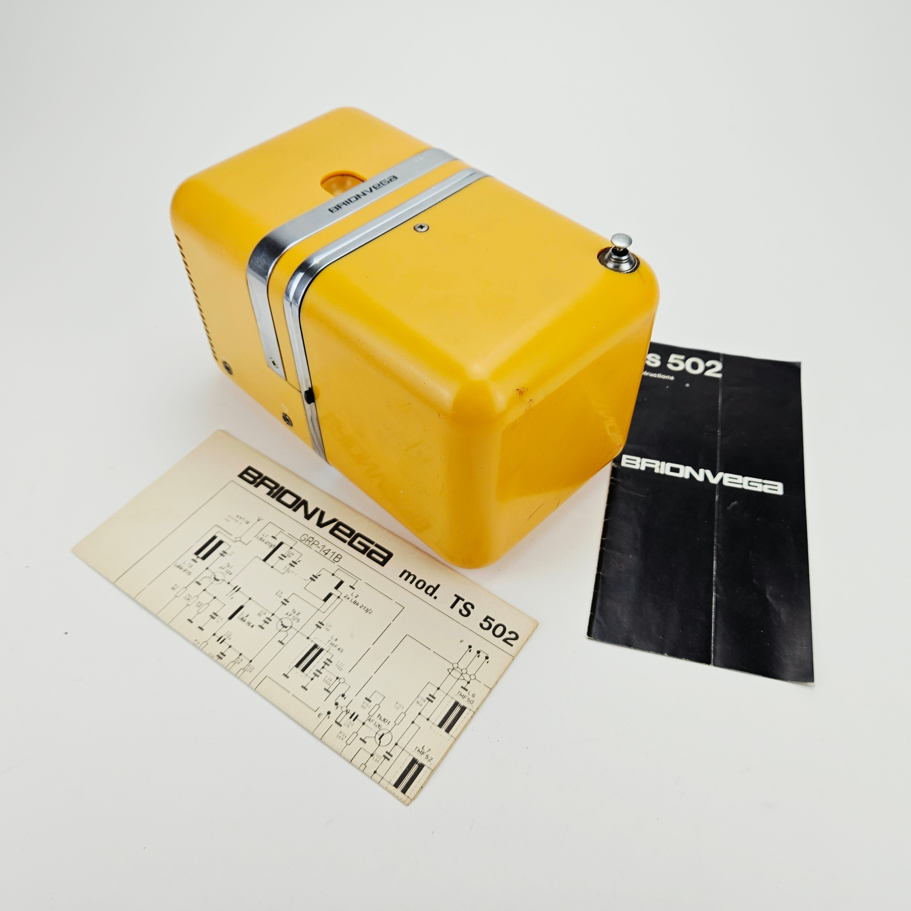 RICHARD SAPPER & MARCO ZENUSO. Radio, plast, "TS 502", Brionvega, Italien, formgiven 1964.