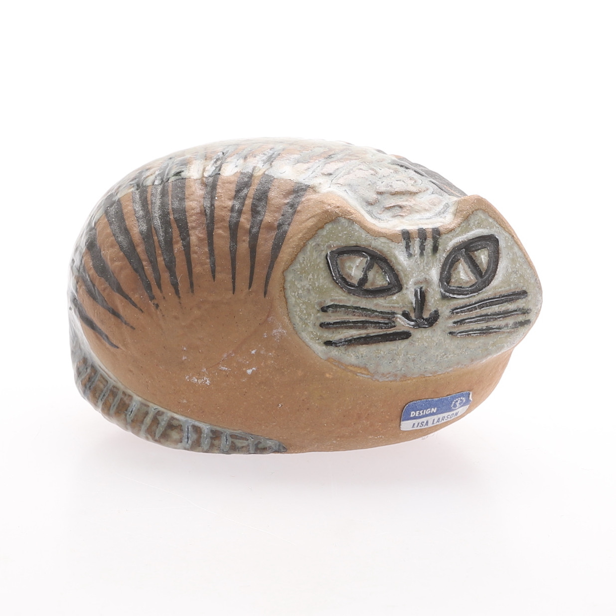 LISA LARSON. Figurin, katt, stengods, Gustavsberg.