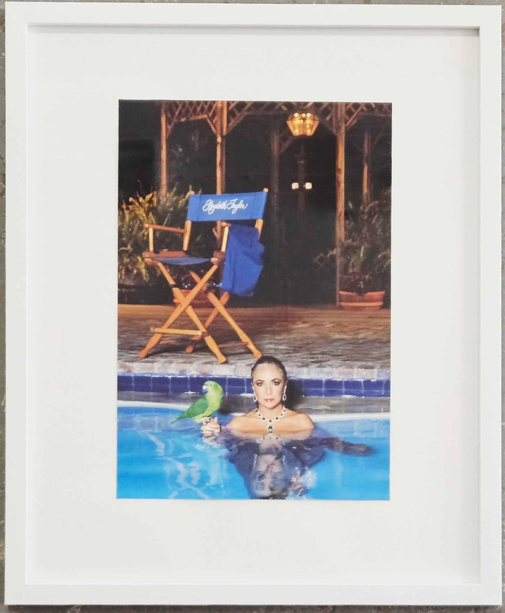 HELMUT NEWTON. EFTER. Elisabeth Taylor, Varity Fair, Los Angeles 1989, osignerad.