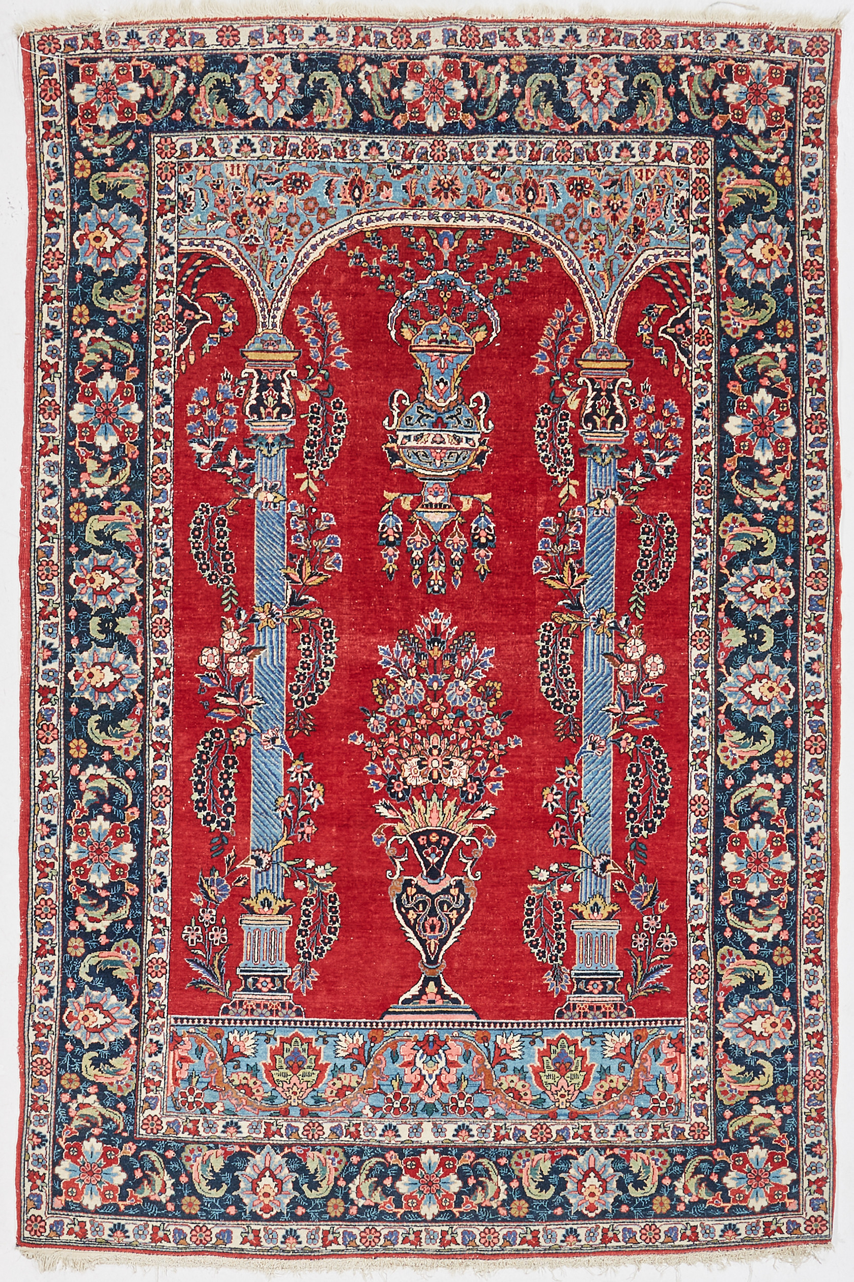 ORIENTMATTA, Keshan, polykrom dekor, 1900-talets andra hälft.