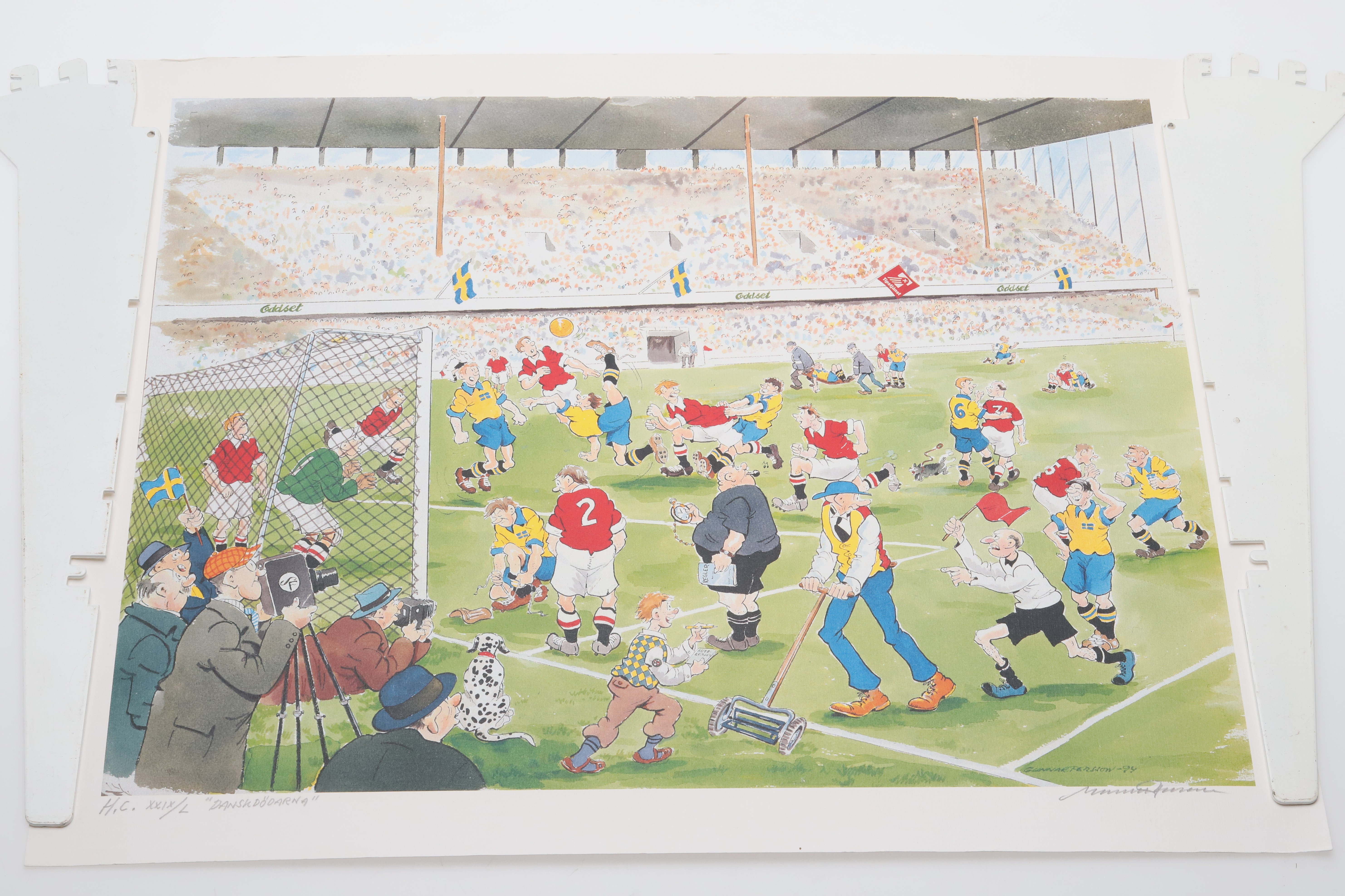 GUNNAR PERSSON. GRAFISKT TRYCK, "Danskdödarna", H.C. XXIX/L, -94.