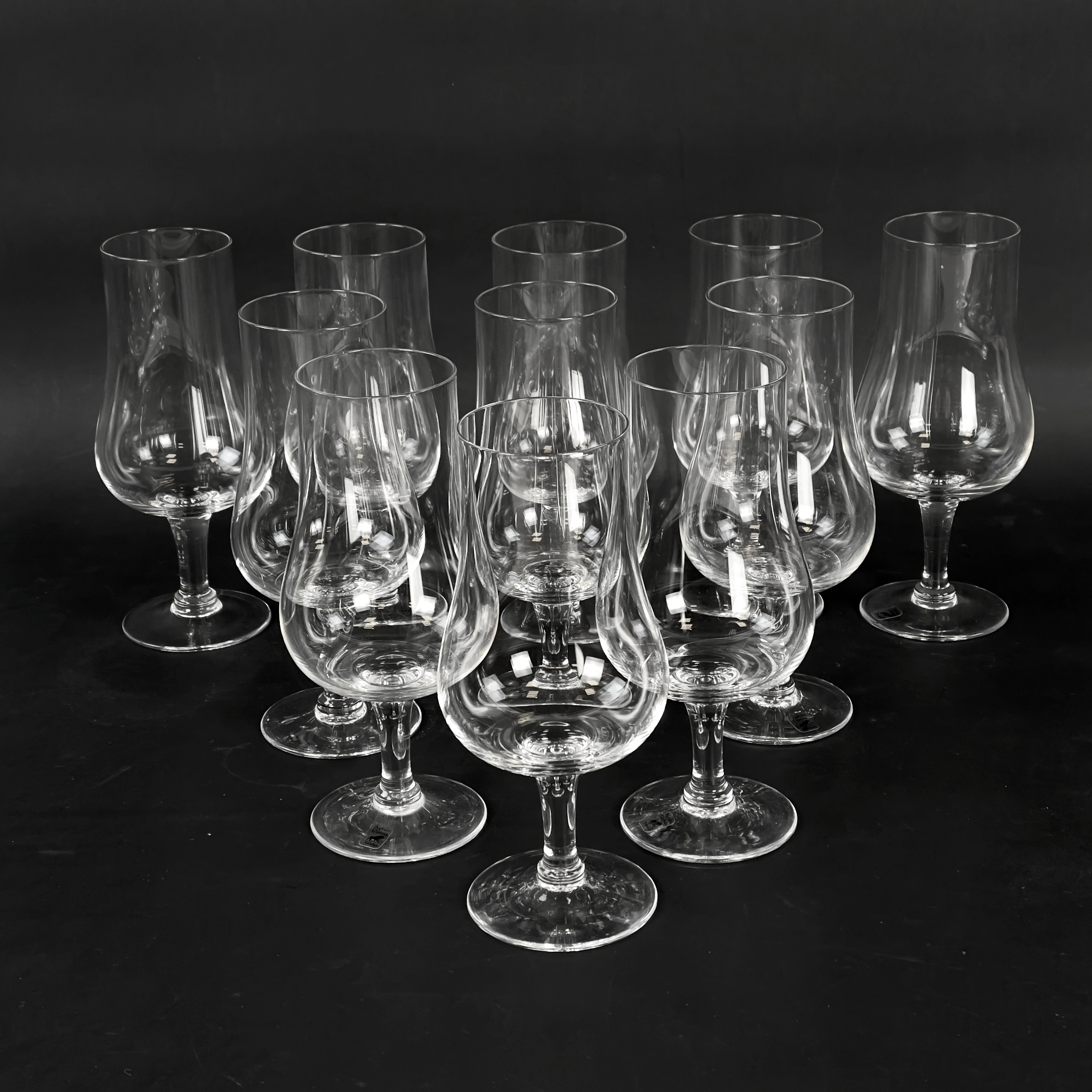 VINPROVARGLAS, 11 st, Älghults Glasbruk.