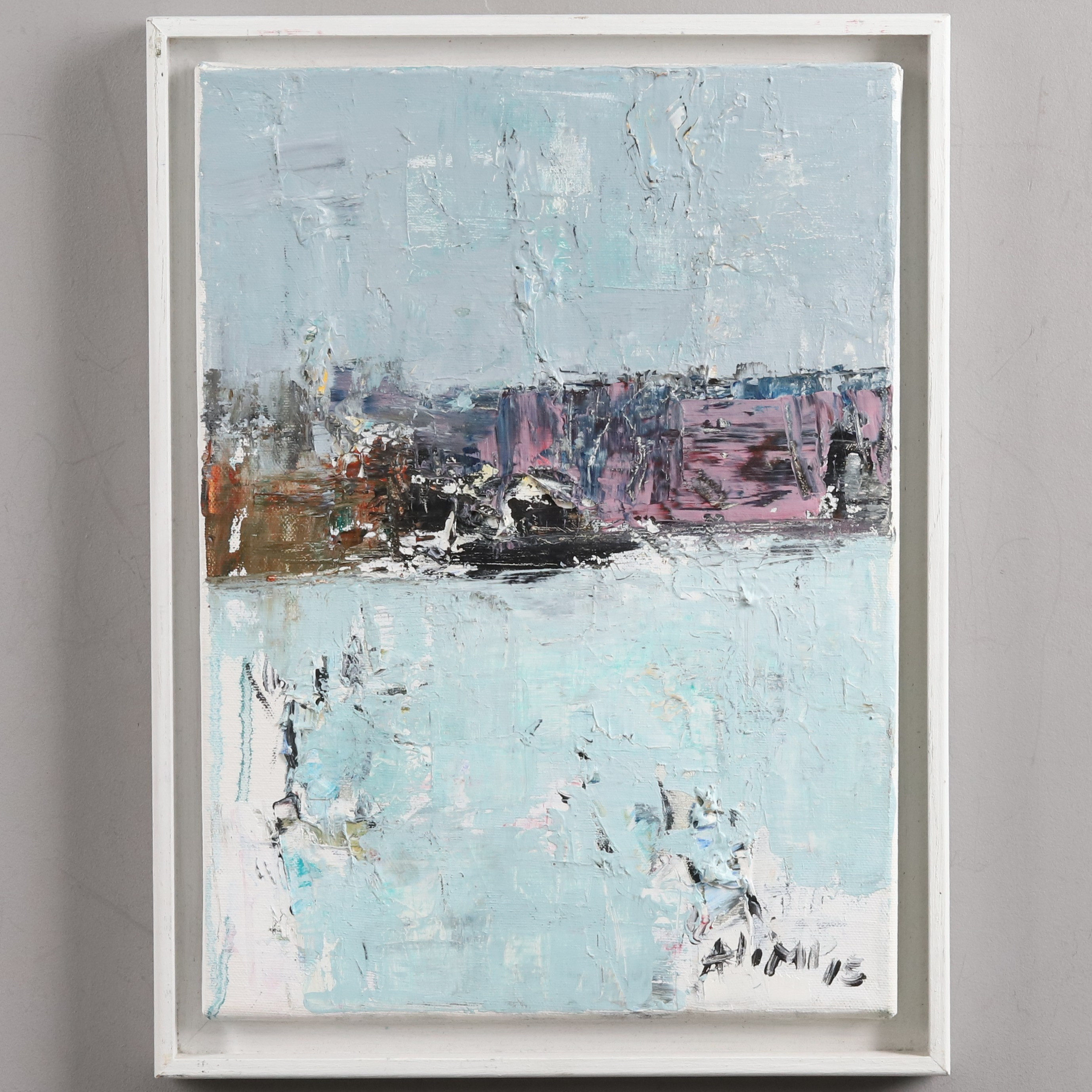 OIDENTIFIERAD KONSTNÄR. Olja på duk. Impasto, signerad.