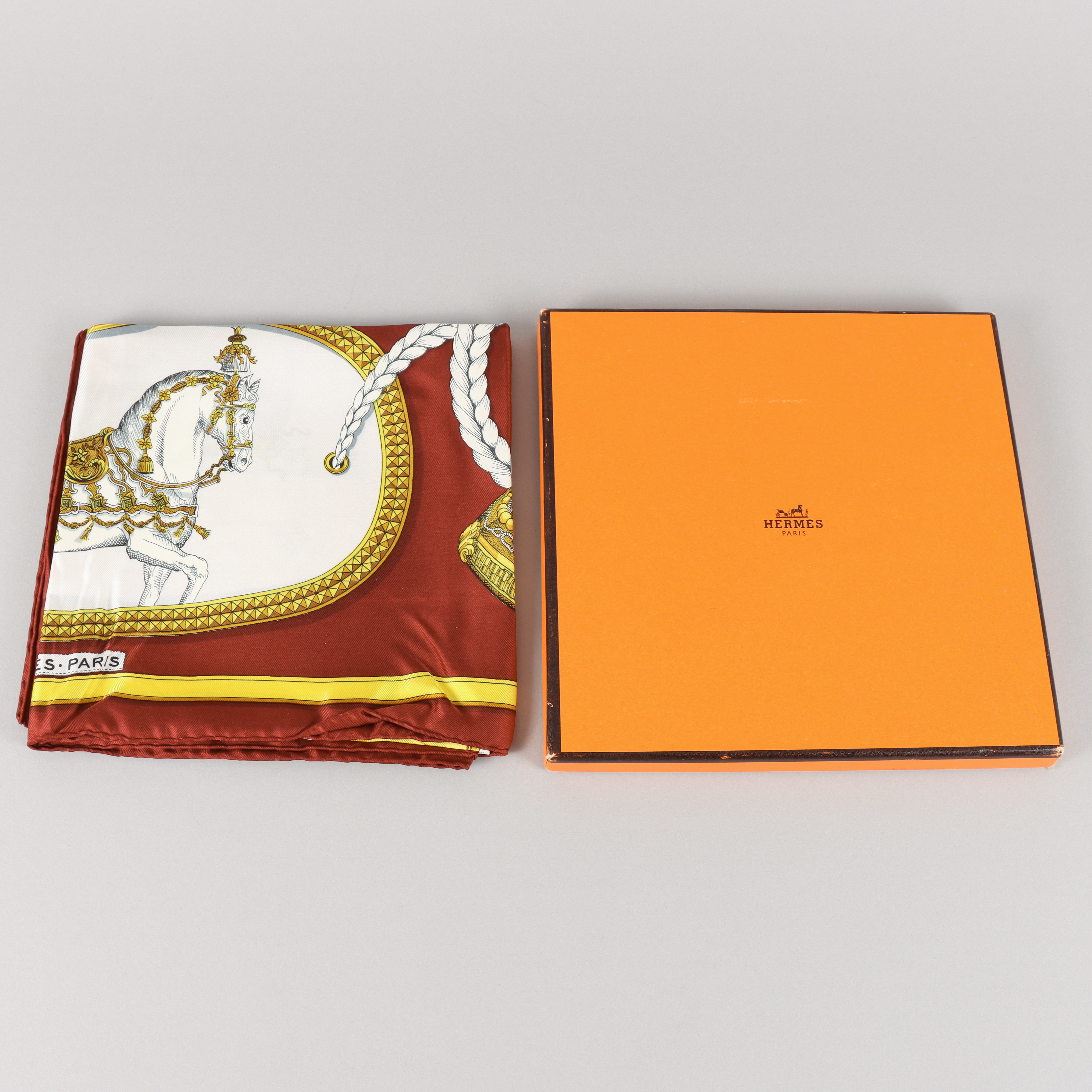 HERMÈS, "Grand Apparat", scarf.