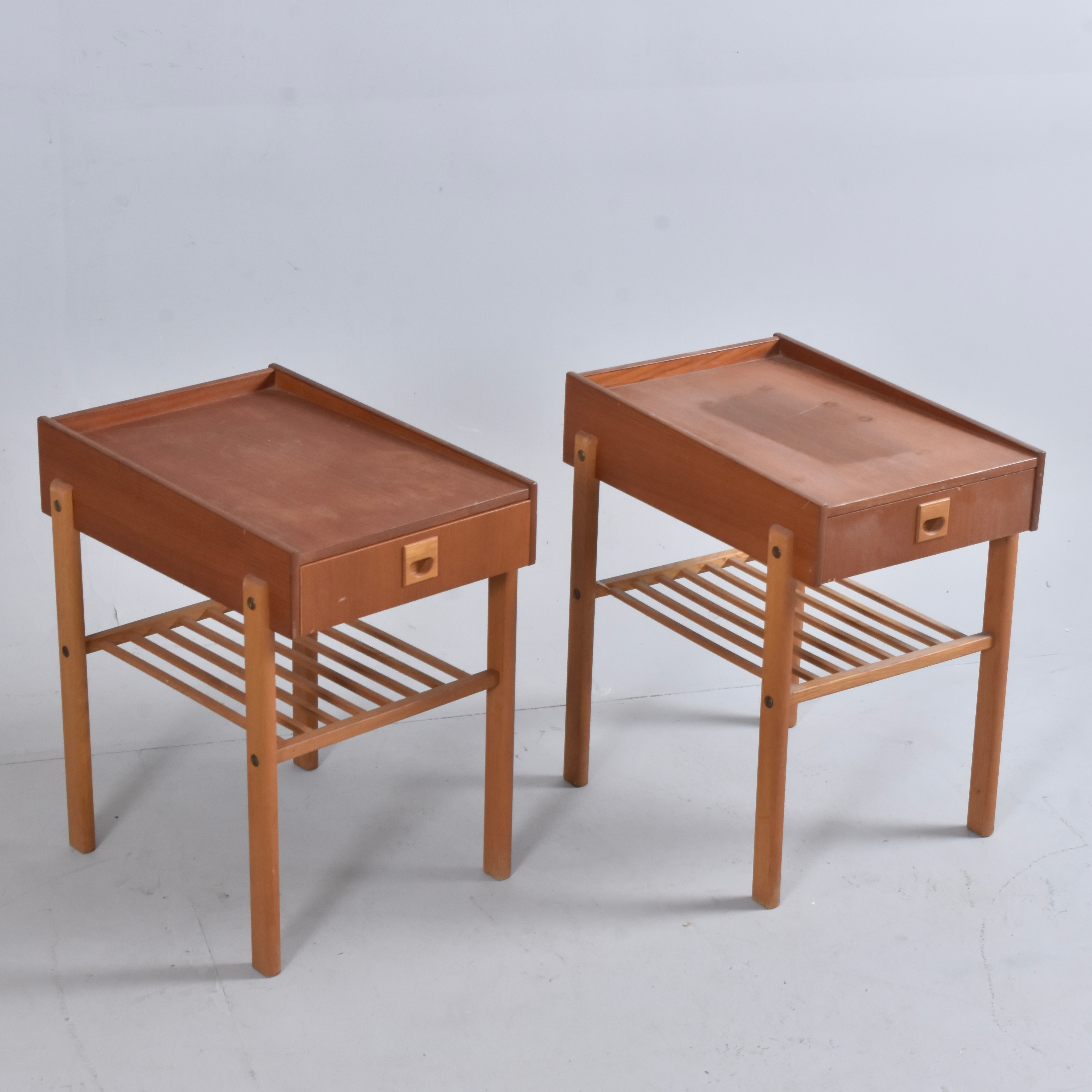 SÄNGBORD, 1-par, teak, 1960-tal.