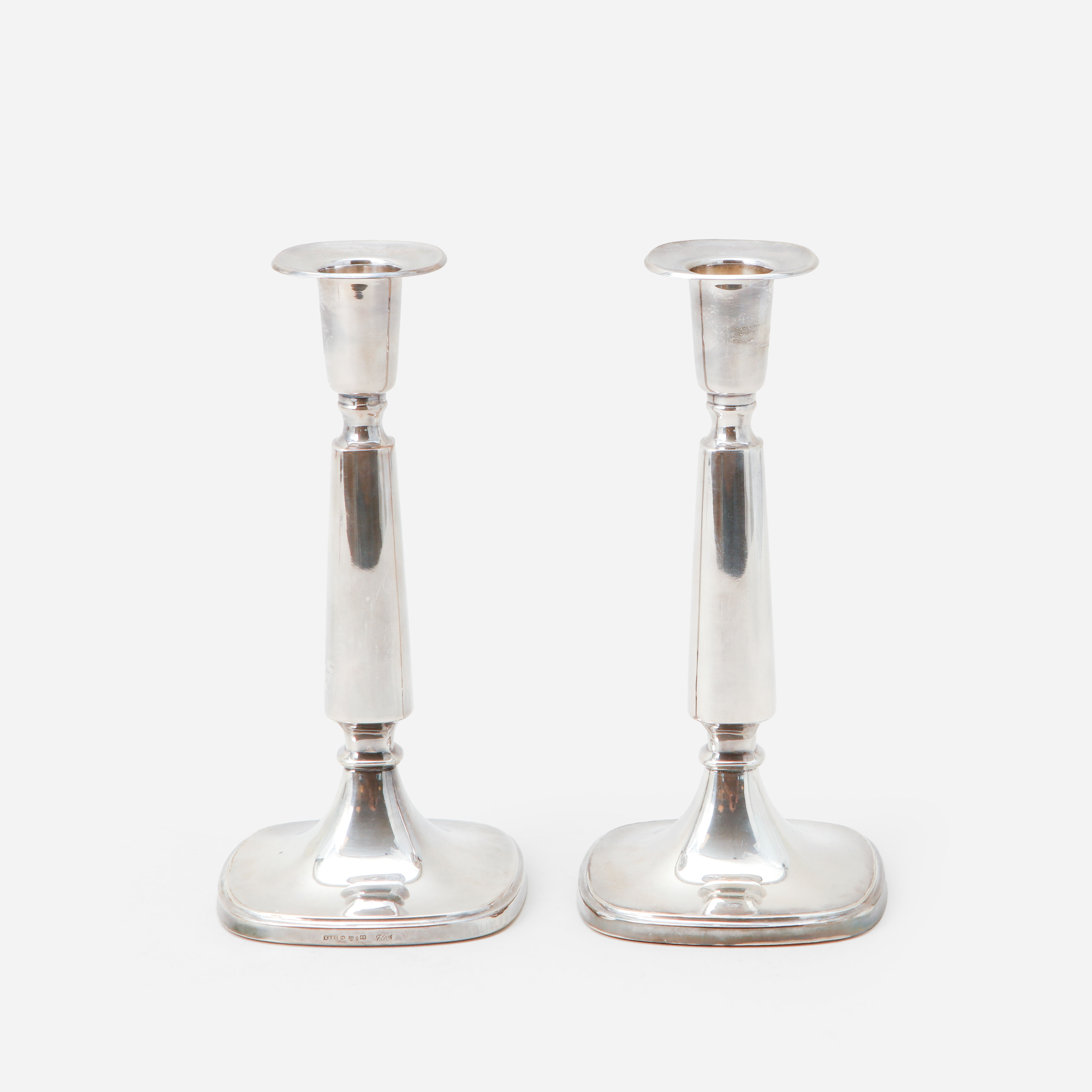 TORE ELDH. Ljusstakar, ett par, silver, 1967.