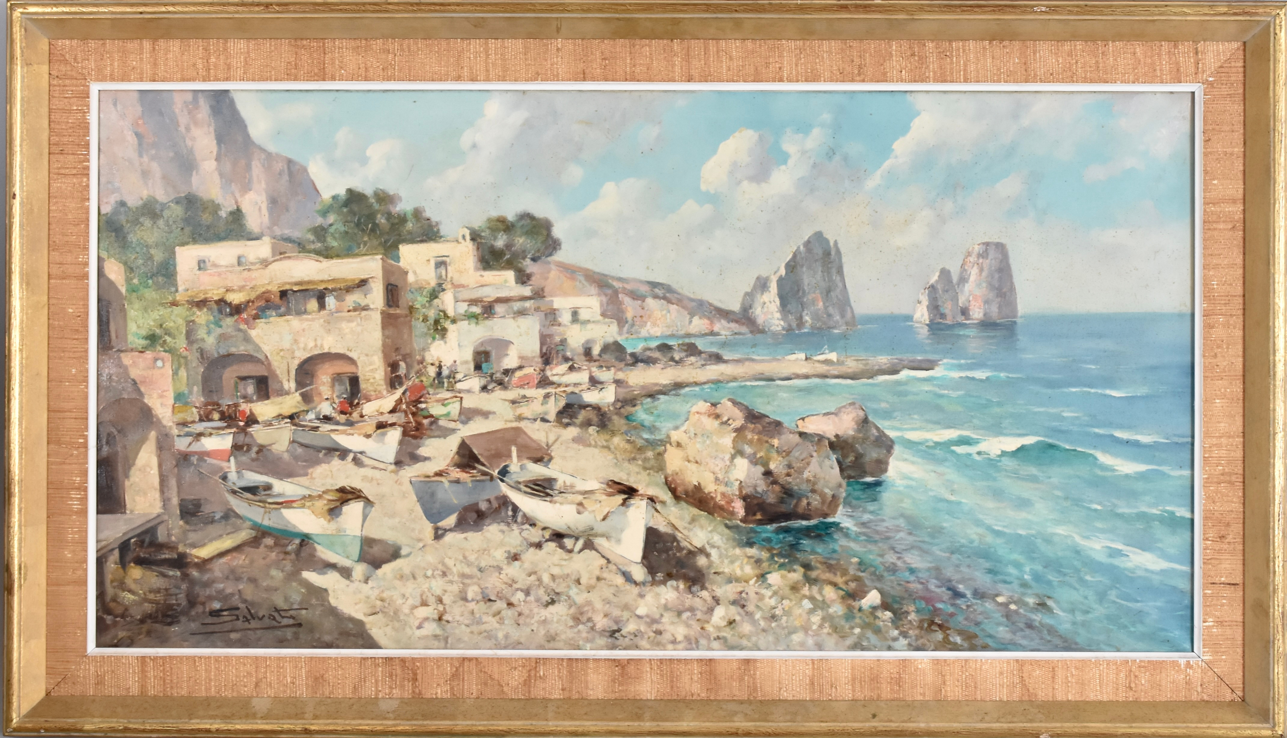 GIUSEPPE SALVATI (1900-1968). Olja på duk.