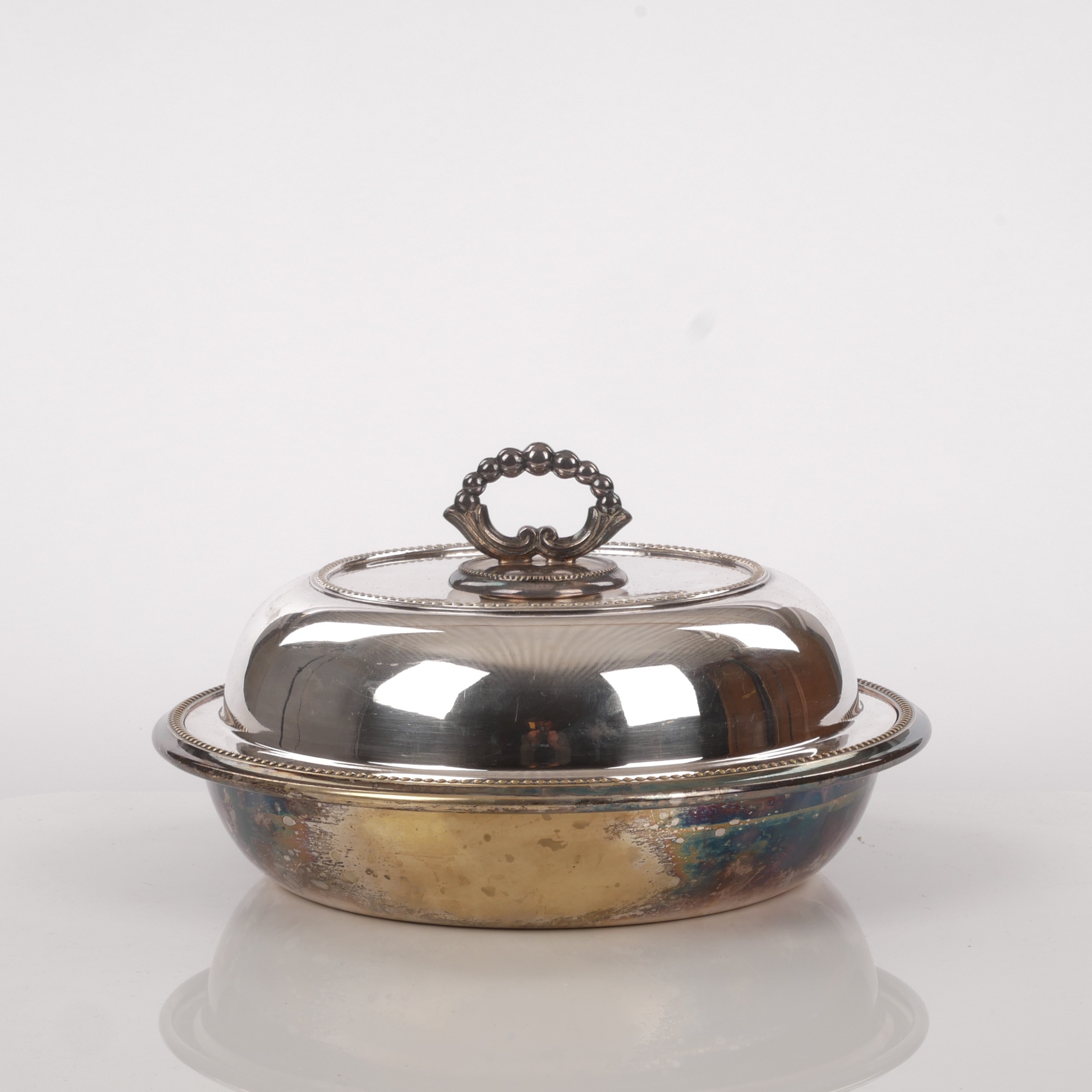 SKÅLAR/SERVERINGSSKÅL, 2 funktioner, nysilver, Hallbergs.
