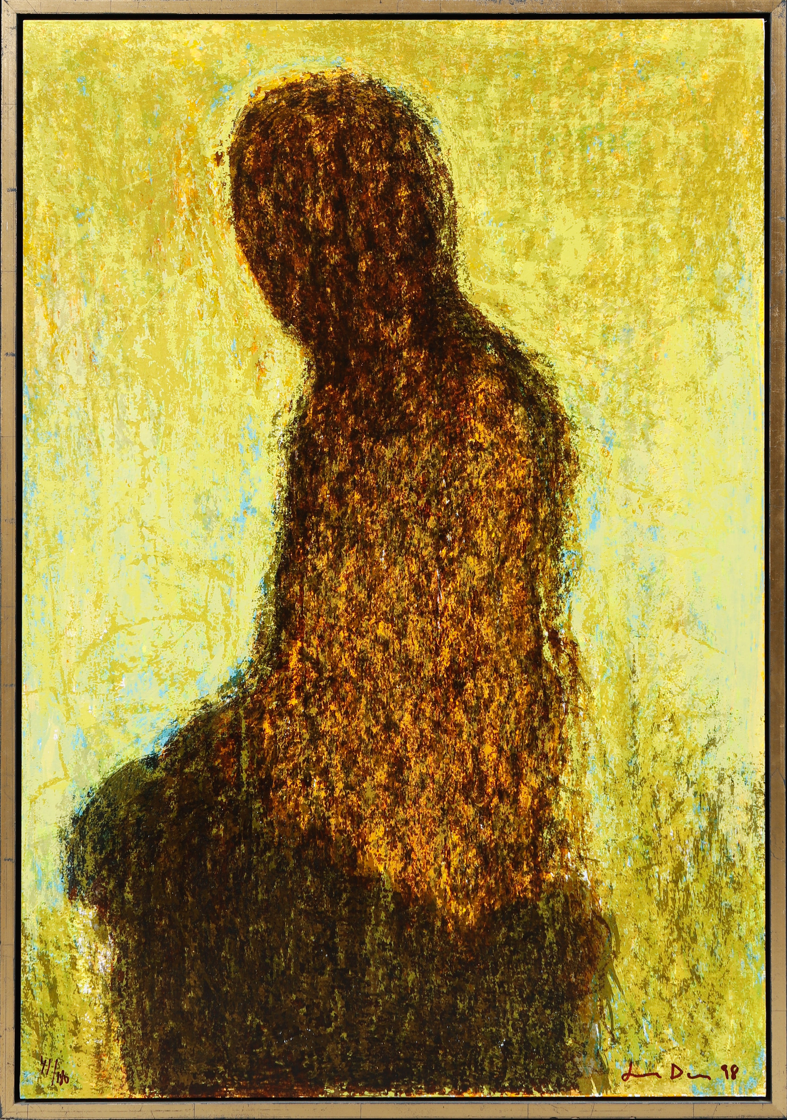 LARS DAN. Figurkomposition, färgserigrafi, signerad, numrerad 41/180 och daterad -98.