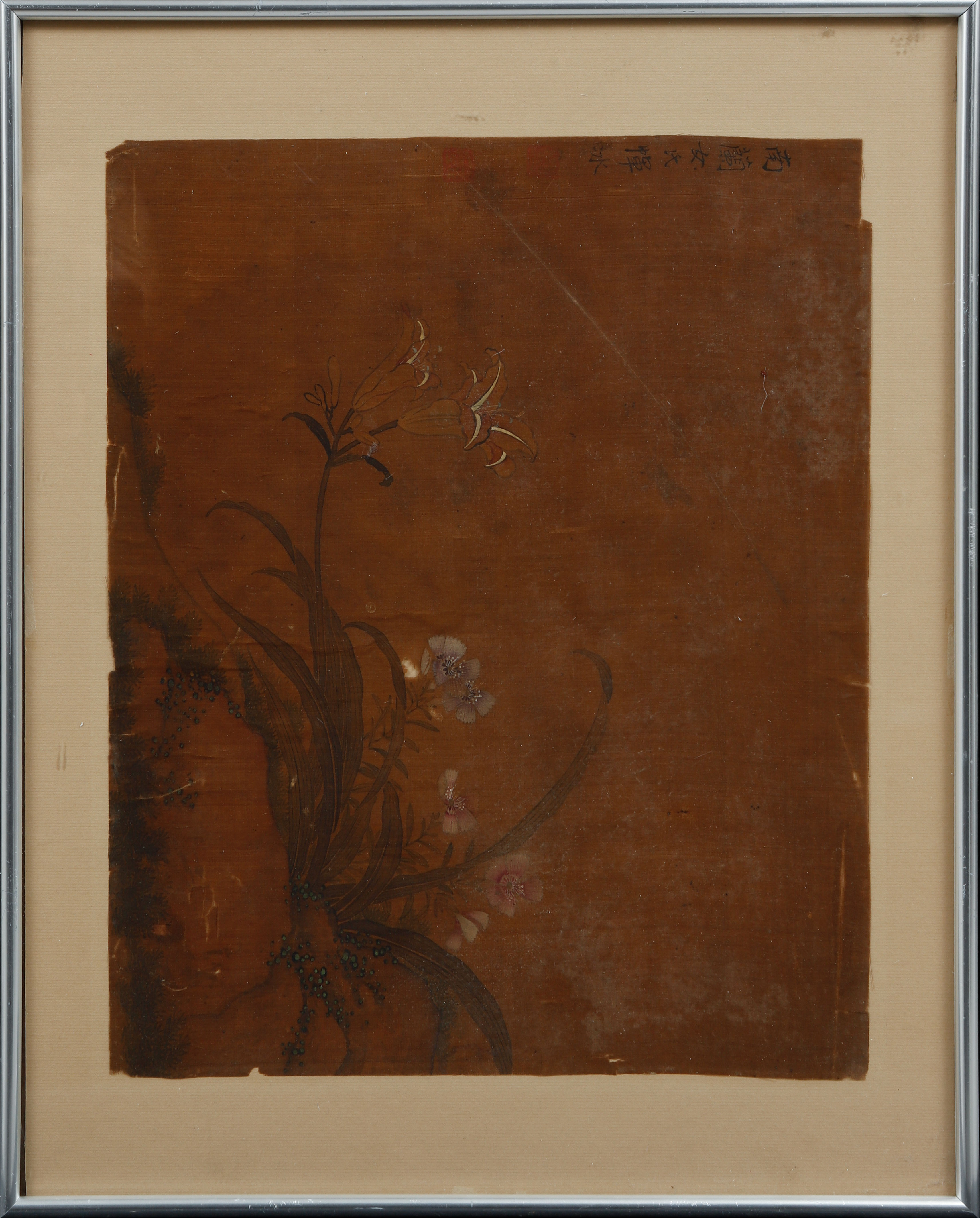 SIDENMÅLNINGAR, 2 st, Kina, 1800-tal.