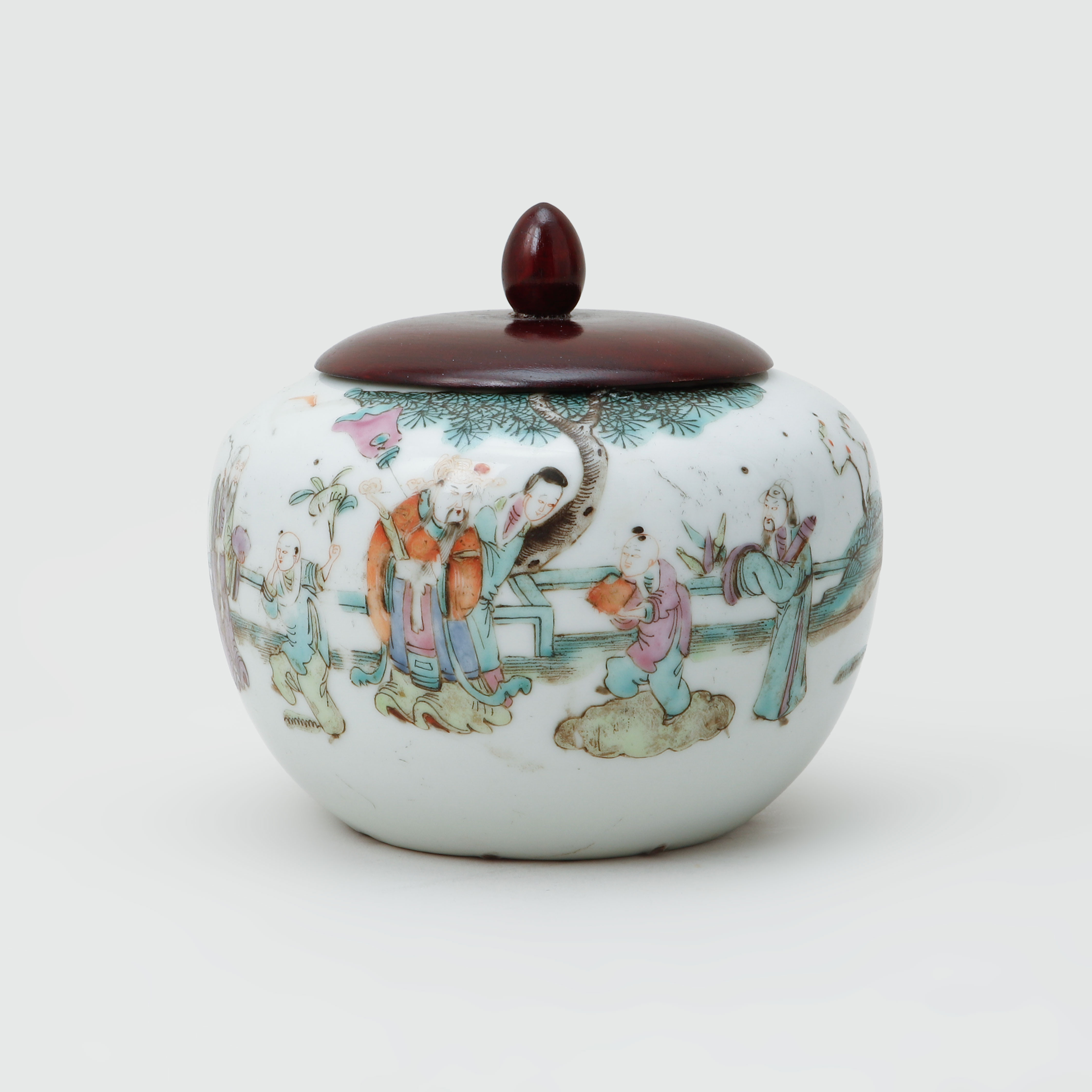 LOCKSKÅL, porslin, Kina, 1800/1900-tal.