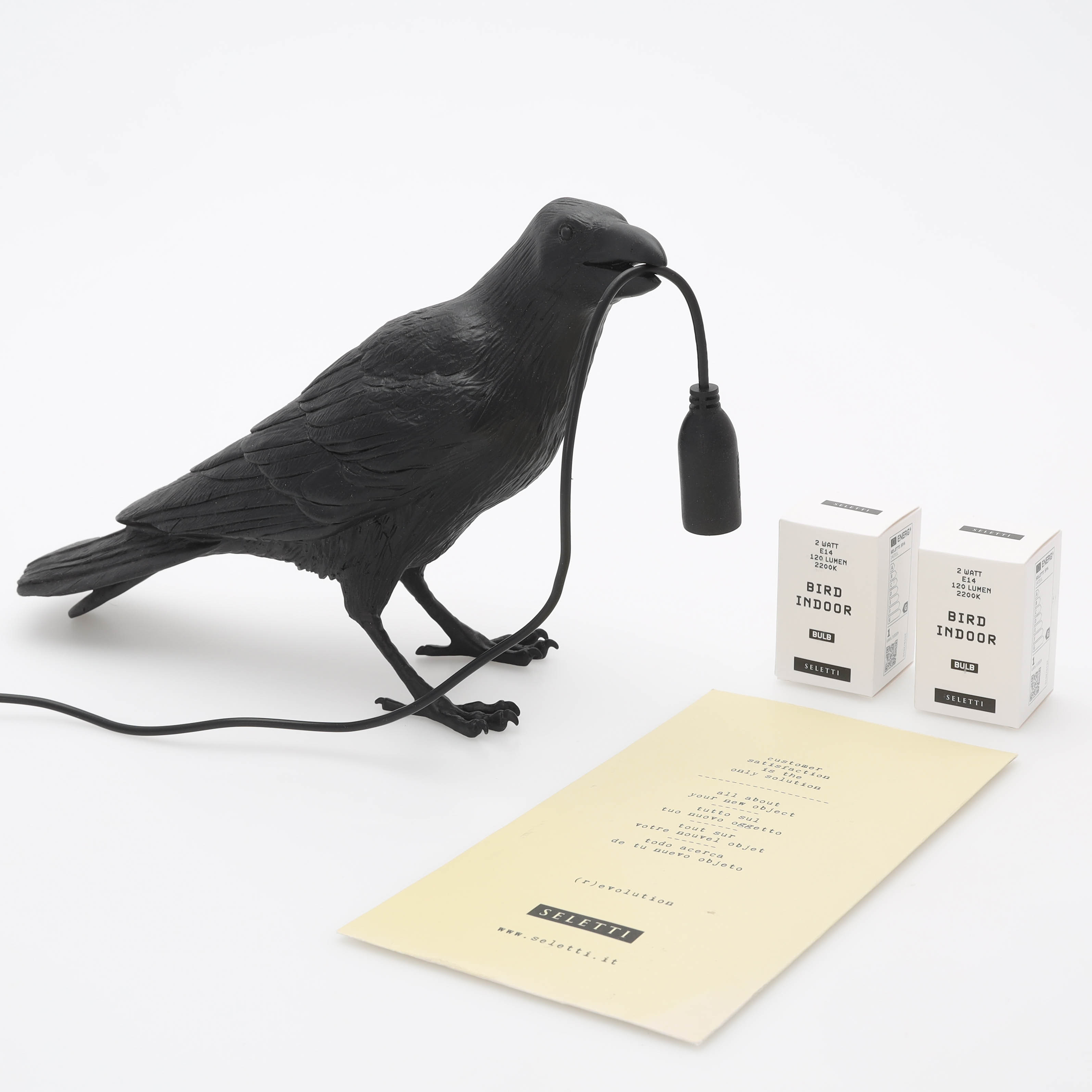 MARCANTONIO RAIMONDI MALERBA. "Bird lamp", Seletti, Italien, samtida.