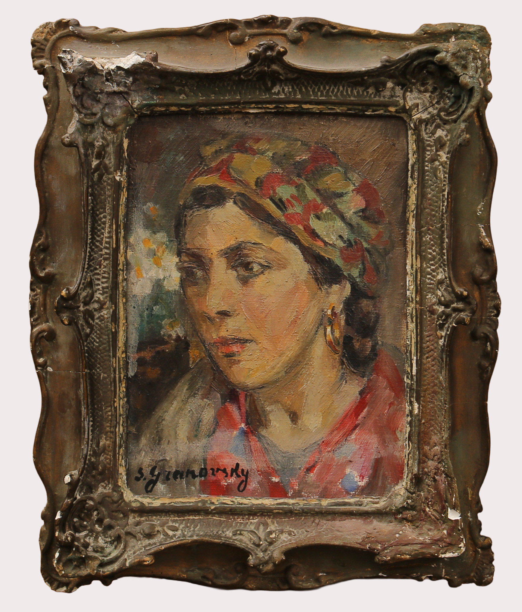 SAMUEL SOLOMONOWIC GRANOWSKY, Ukraina (1889-1942), olja på duk, "Zigenerska", signerad.