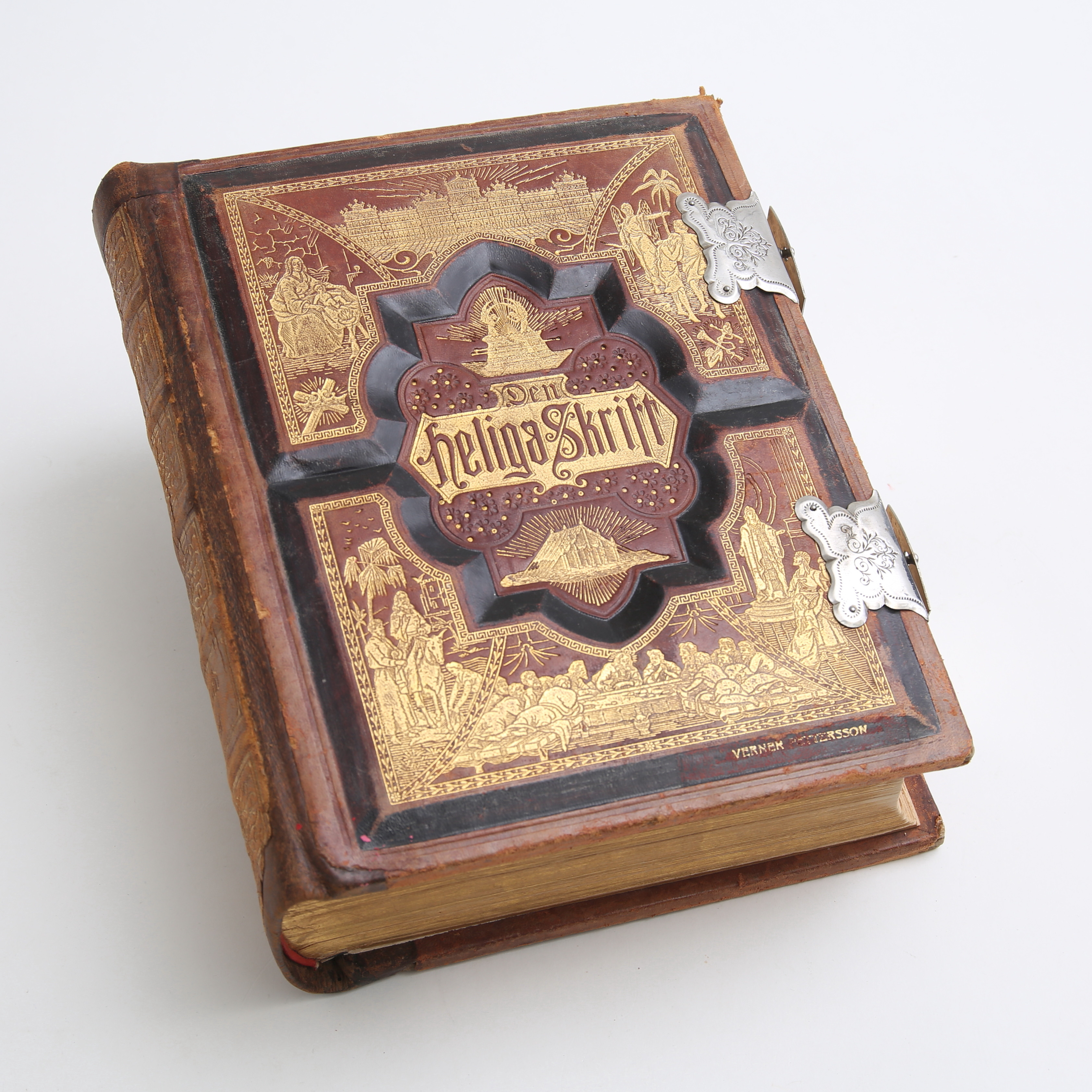 BIBEL, "Den heliga skrift", W,R. Vansant, 1889.