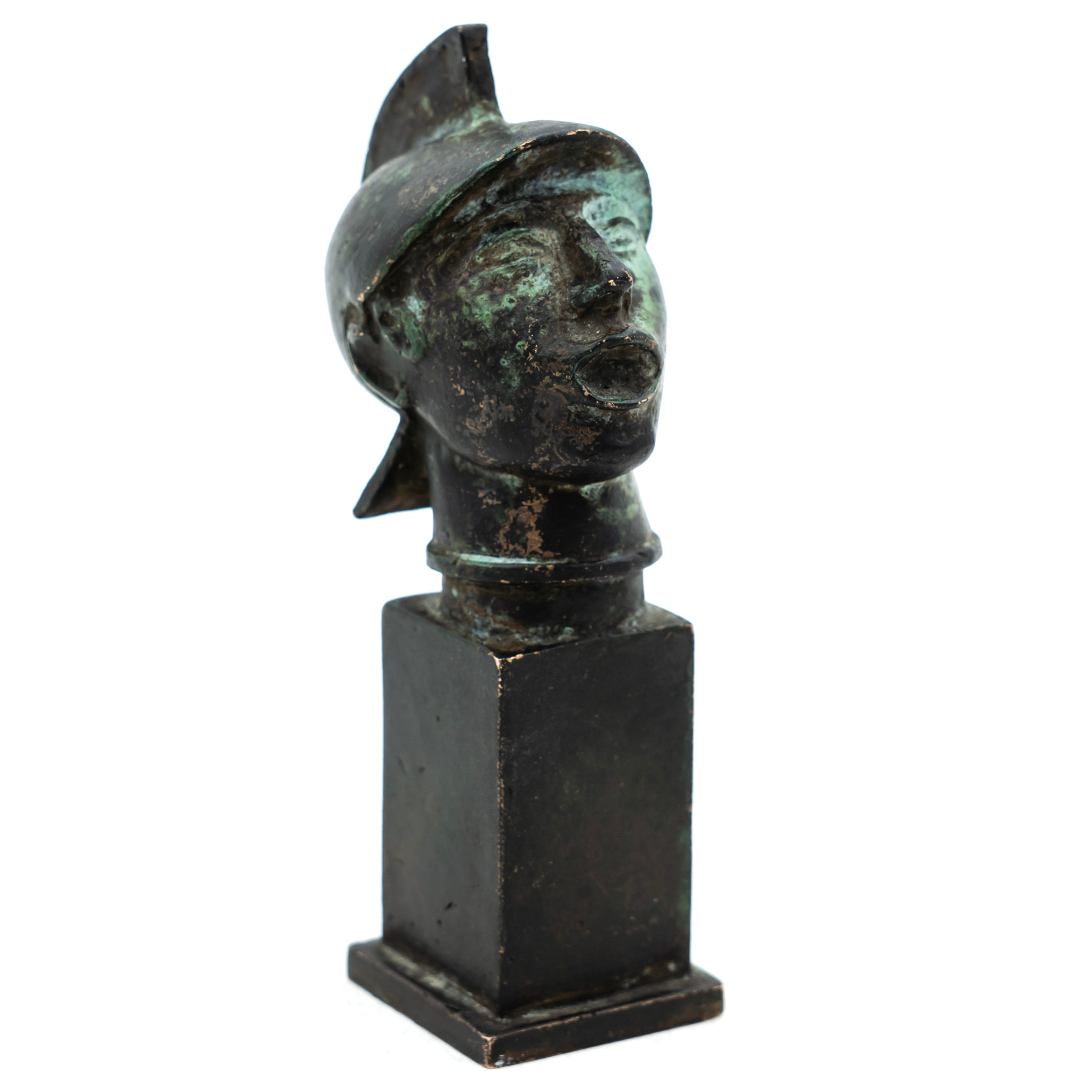 CARL MILLES. Skulptur, Solsångaren – Huvudet, brons, upplaga 6/12.
