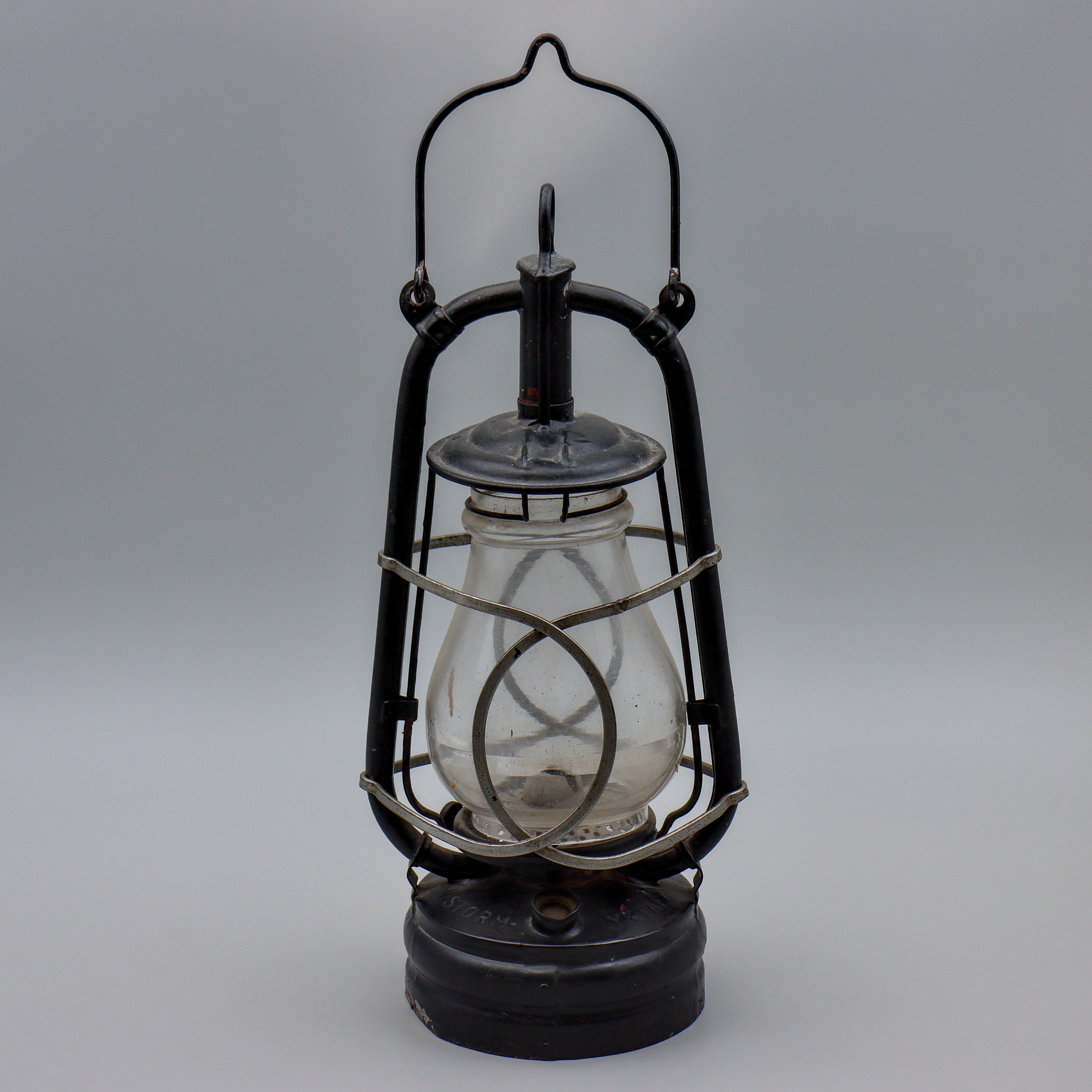 STORMLYKTA, METALL SAMT GLAS, 1900-TAL.