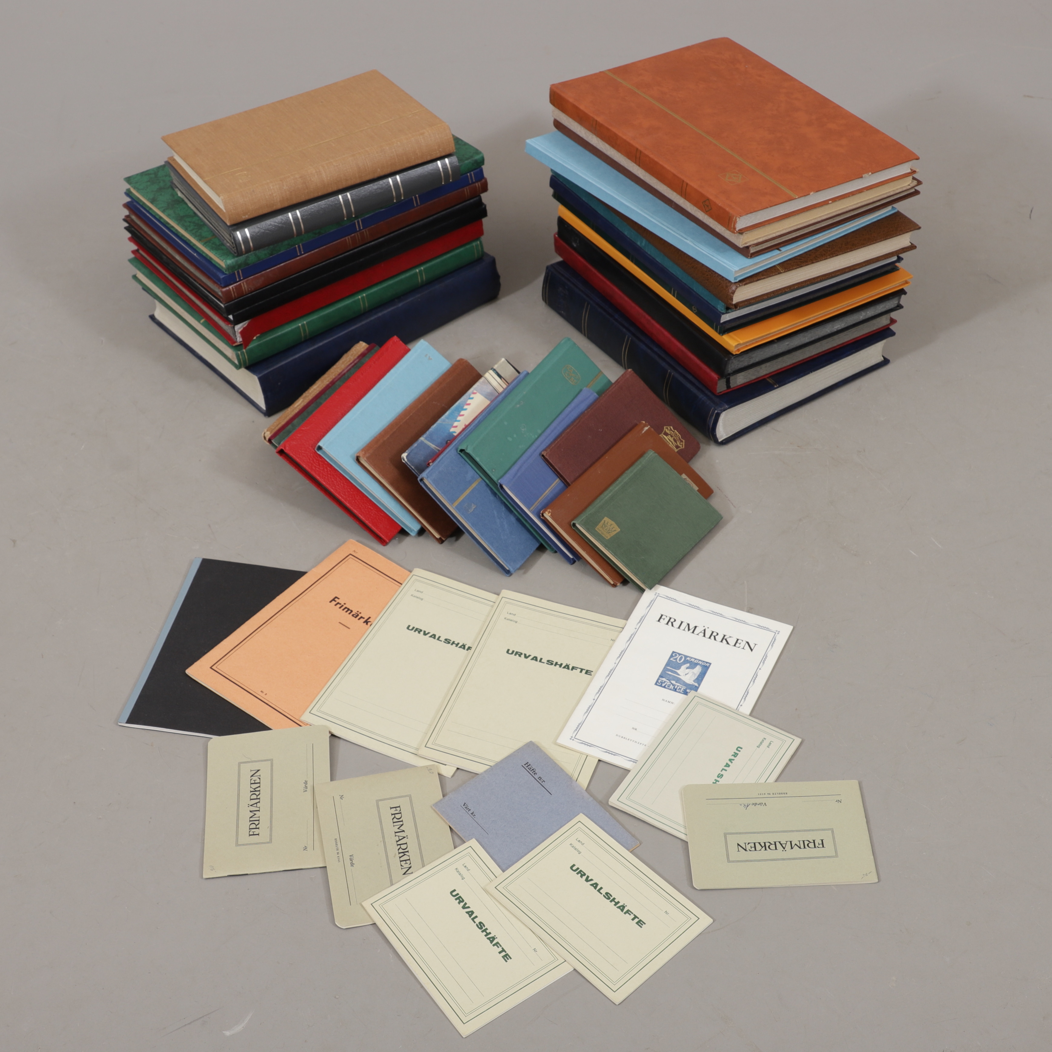 FRIMÄRKSALBUM, tomma, 39 st.