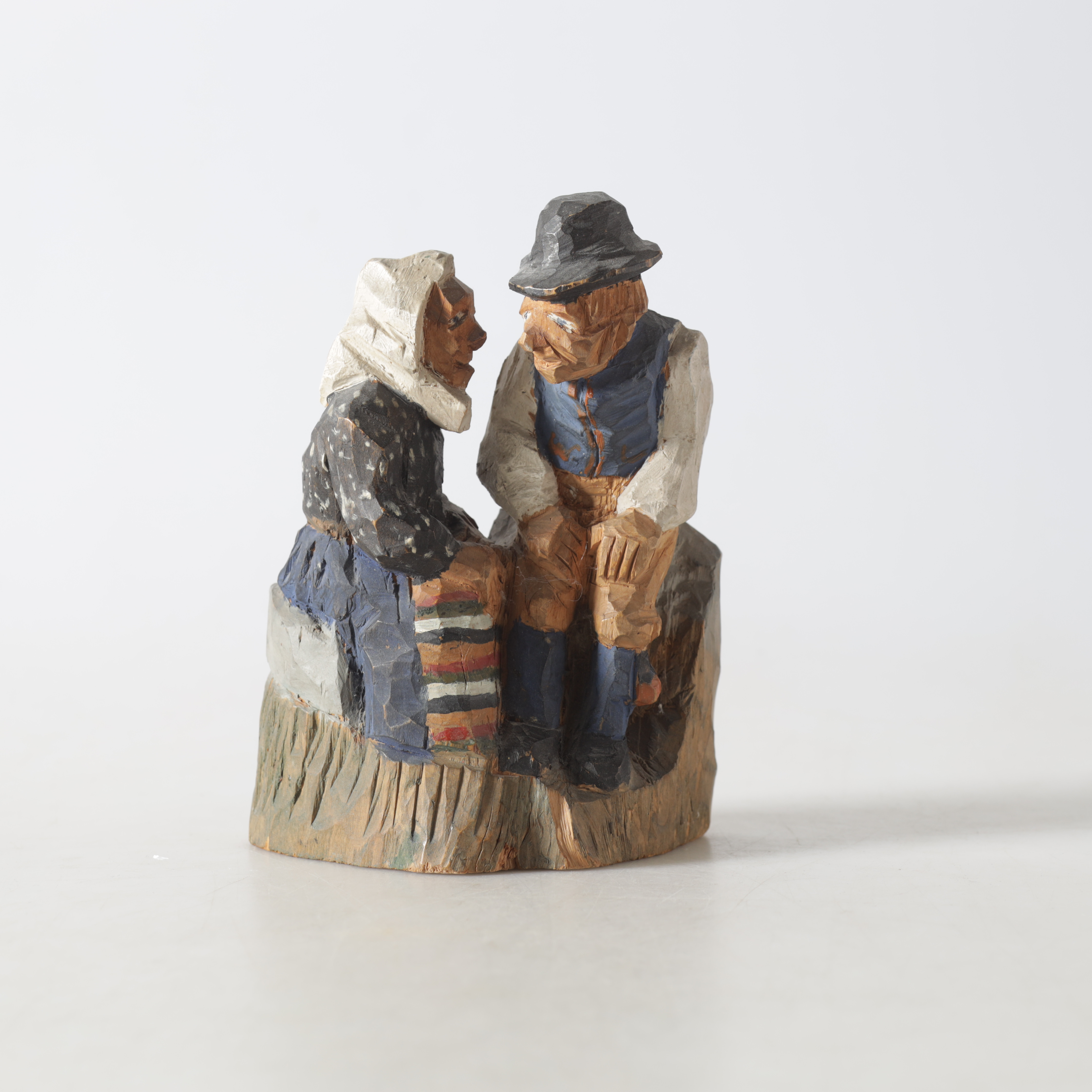 ANDERS BLANCK. Träfigur, signerad A. Blanck, Backa, Rättvik, 1932.