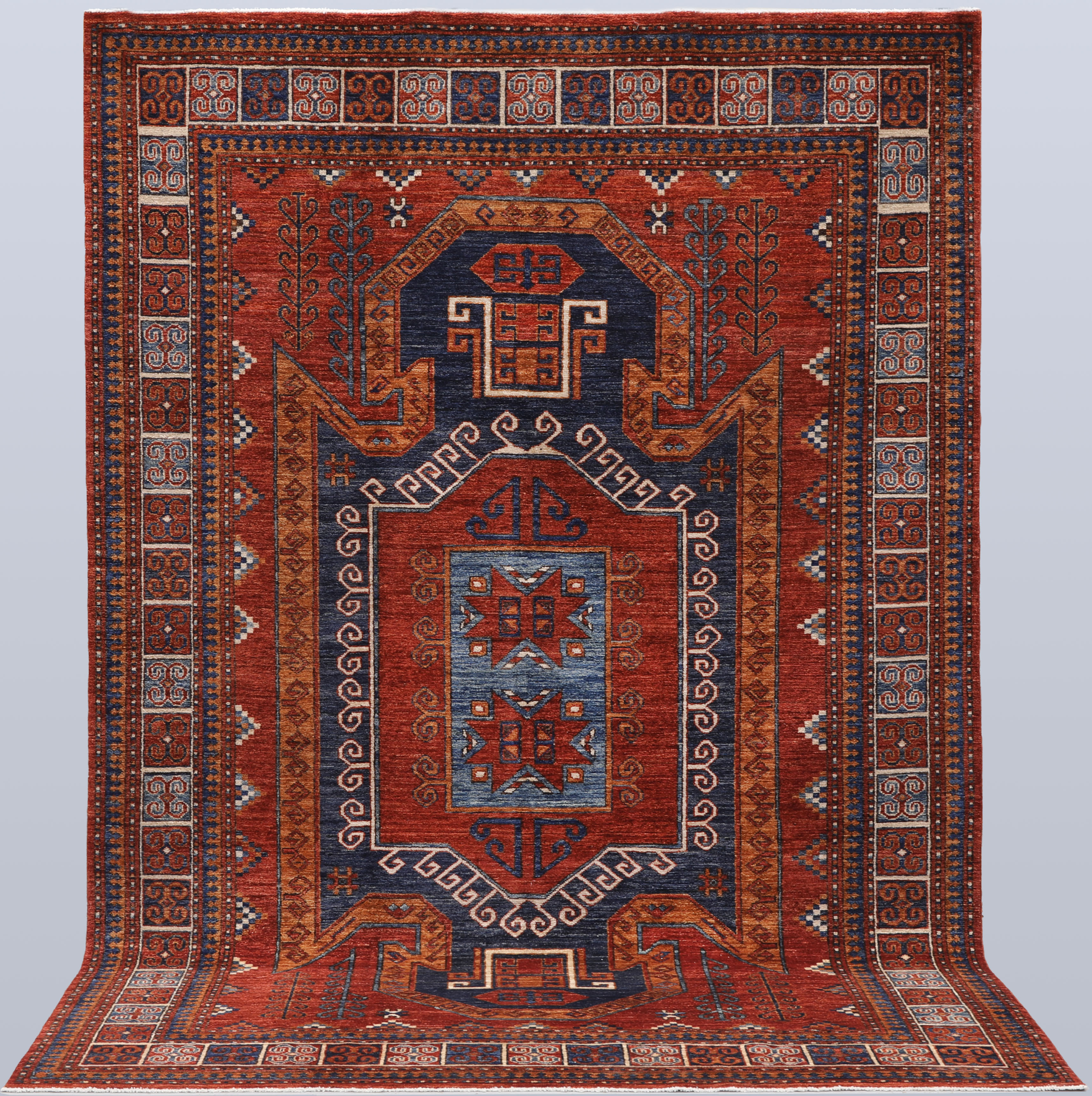 MATTA. Kazak design, växtfärger, 268 x 184 cm.