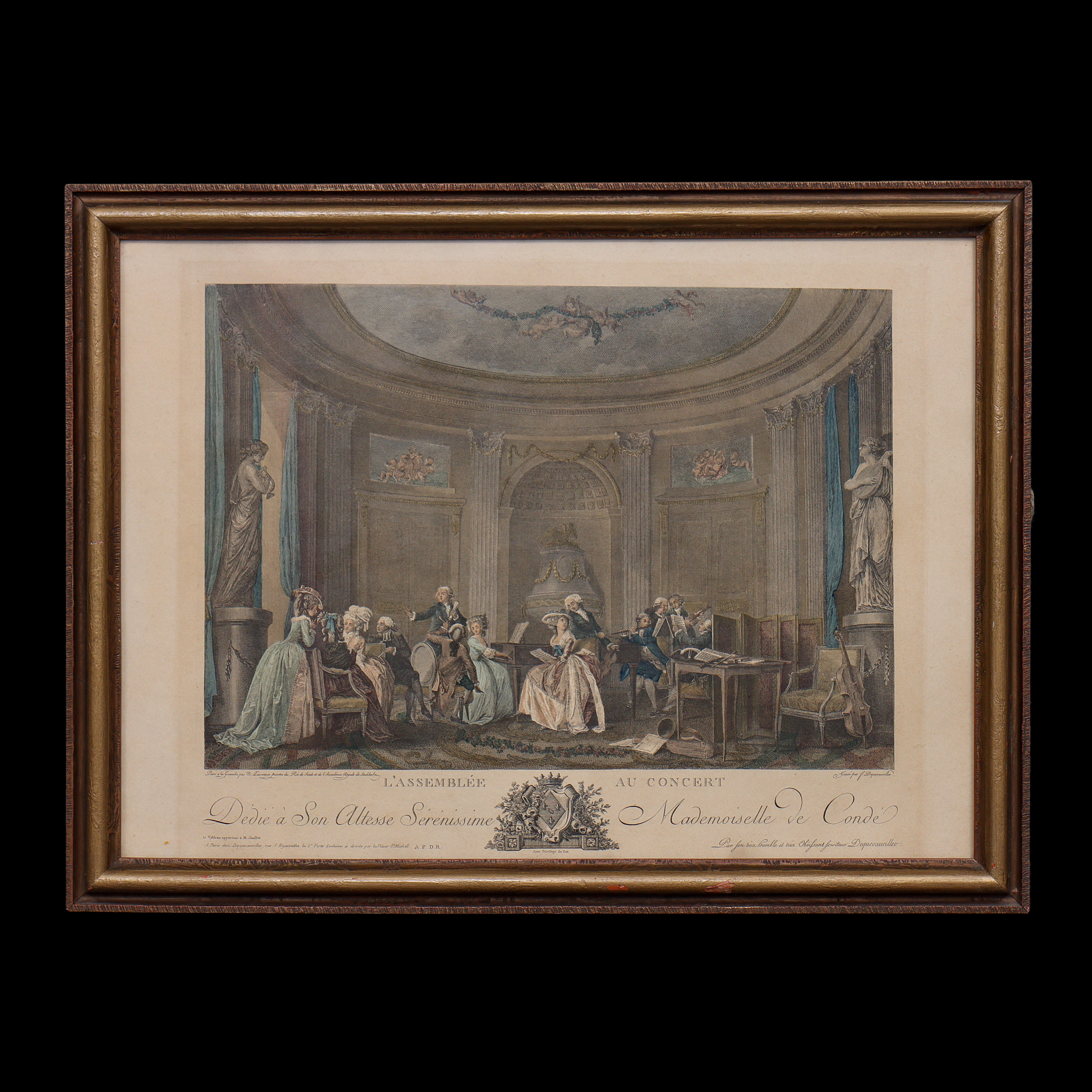 GRAVYR "L'ASSEMBLÉE AU CONCERT", INGLASAD.