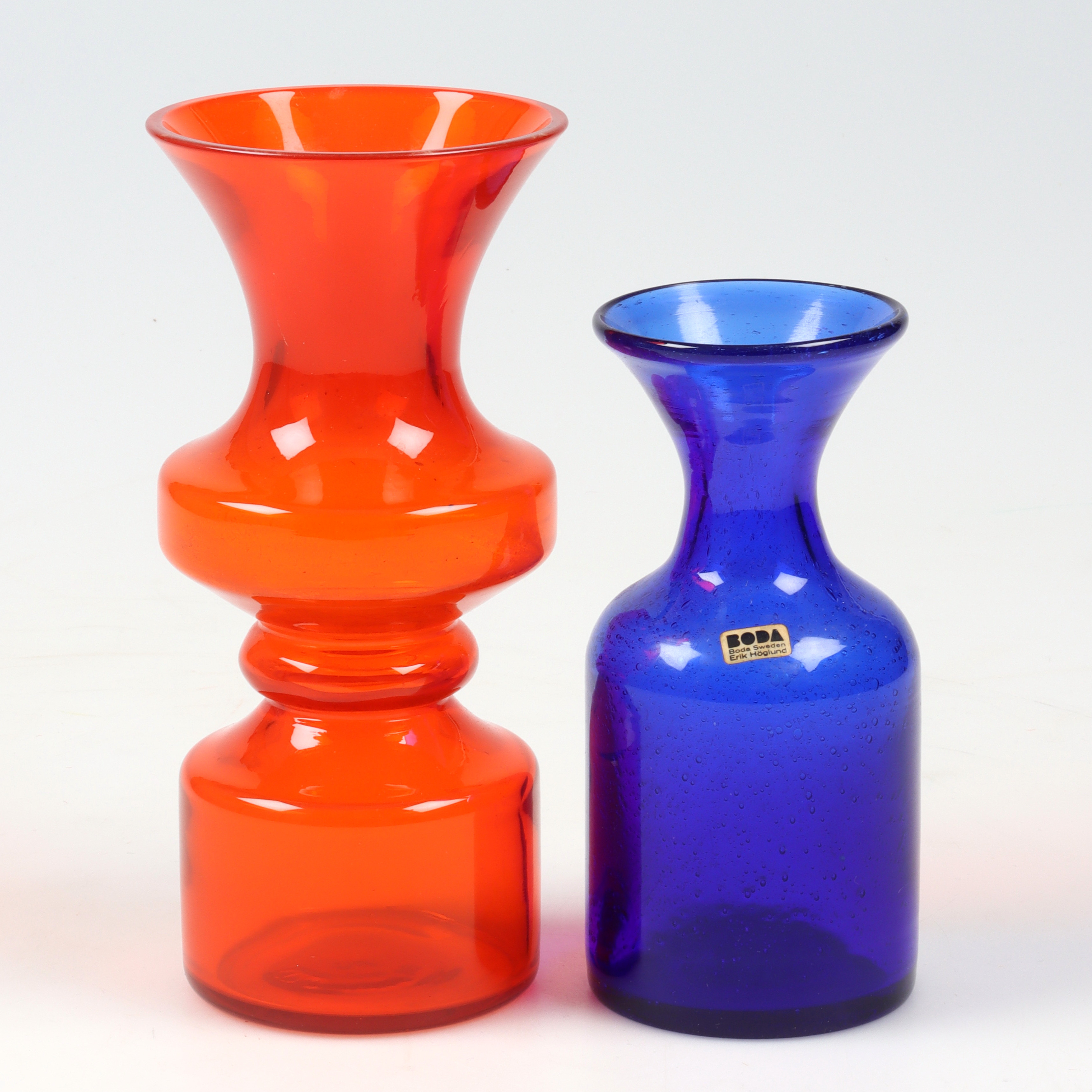 VAS, glas, Erik Höglund, Kosta Boda och Gunnar Ander, Lindshammar. 1900-tal.