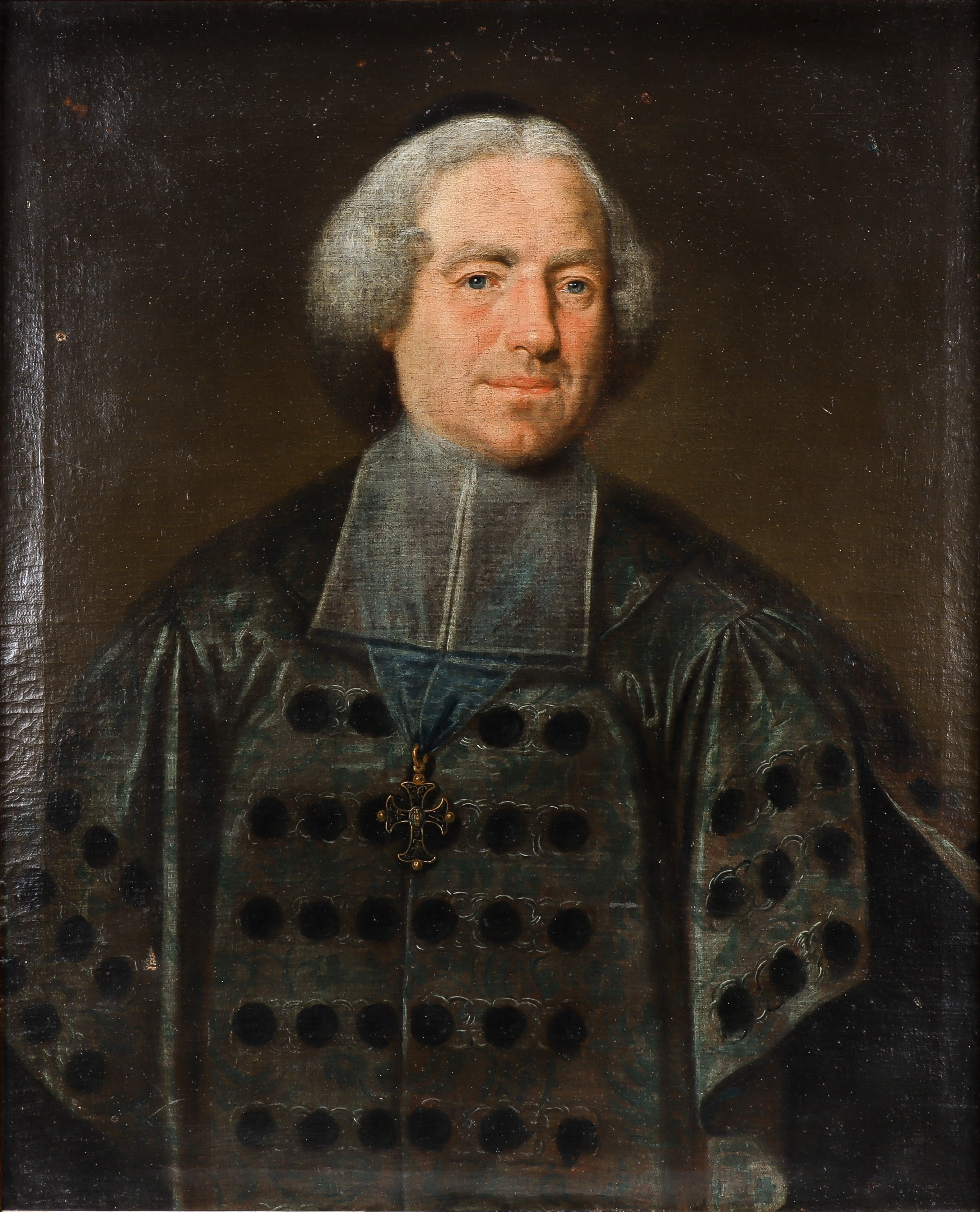 OKÄND KONSTNÄR, mansporträtt, 1700-tal.