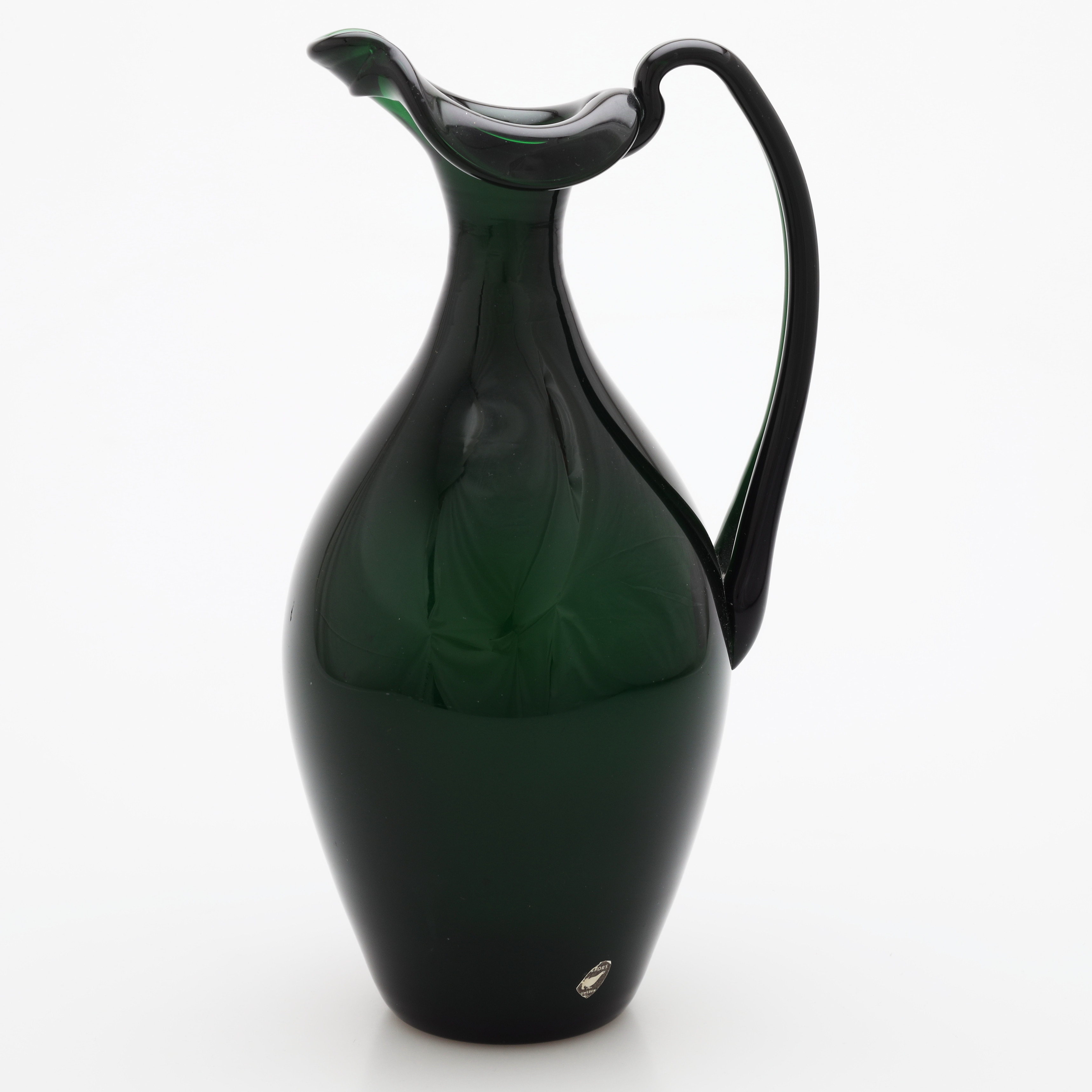EDWARD HALD. Kanna, glas, Orrefors, 1920/30-tal.