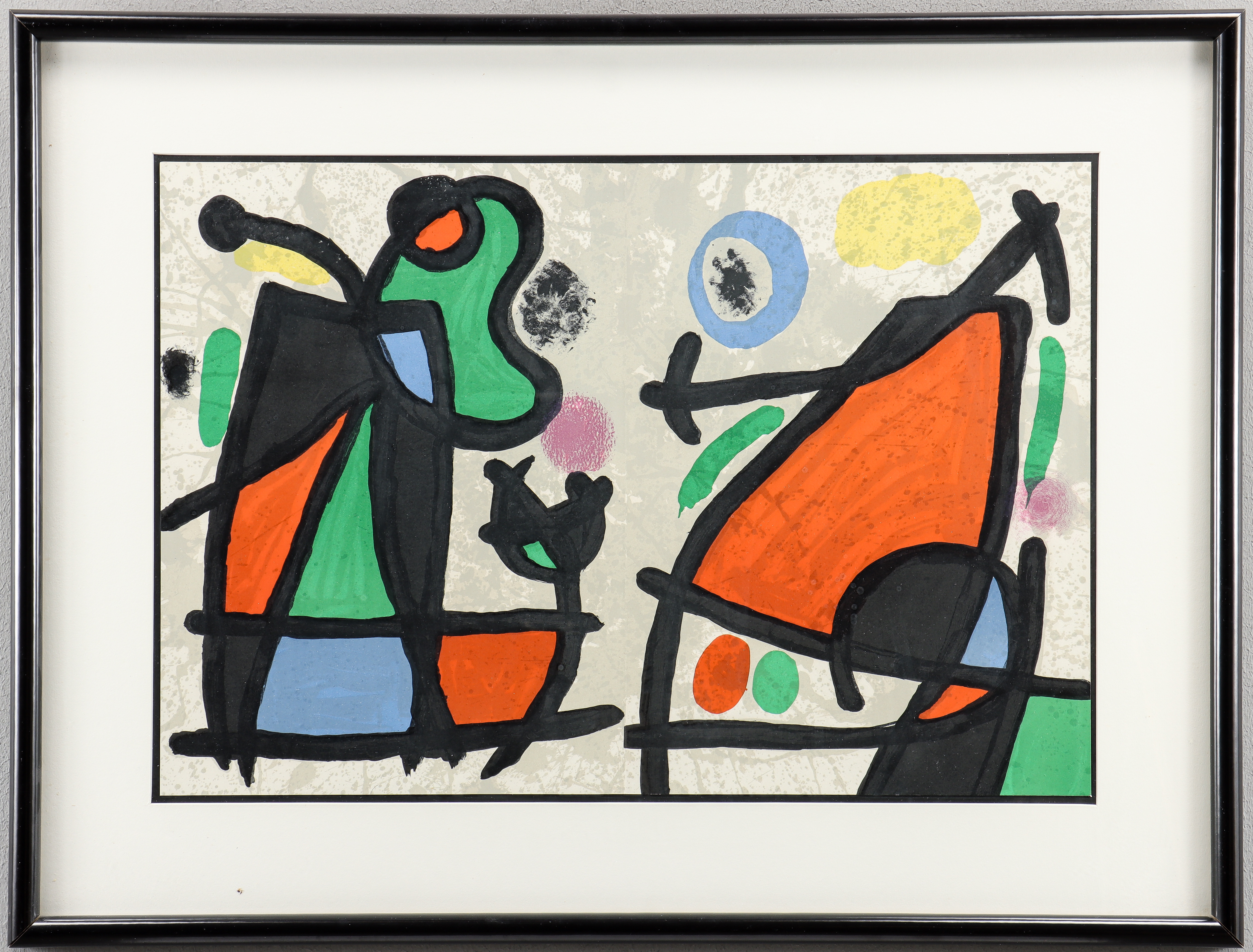 JOAN MIRÓ. Grafiskt blad ur Derrière le Miroir.