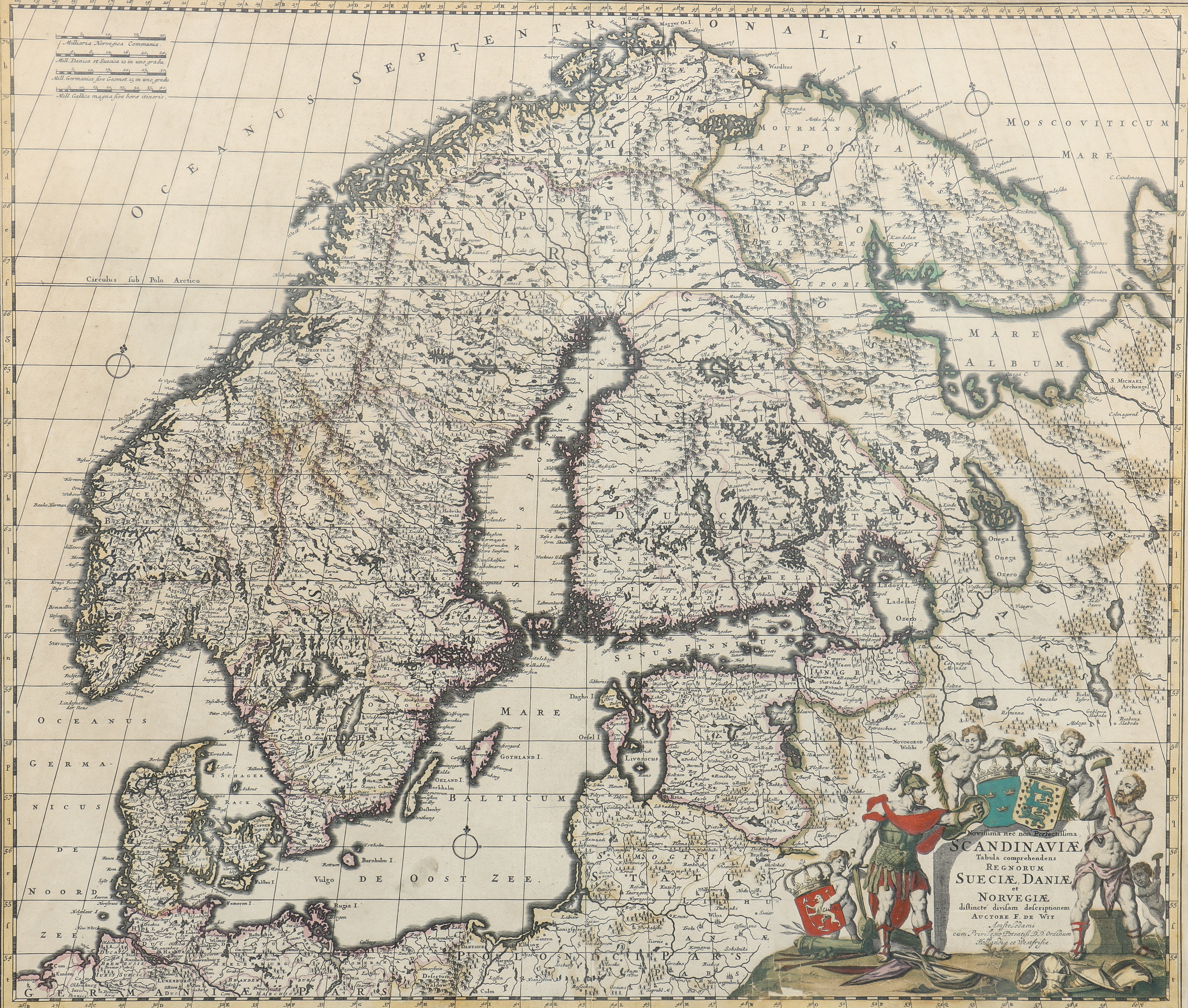 KARTA Frederick De Wit Amsterdam, Scandinaviae.
