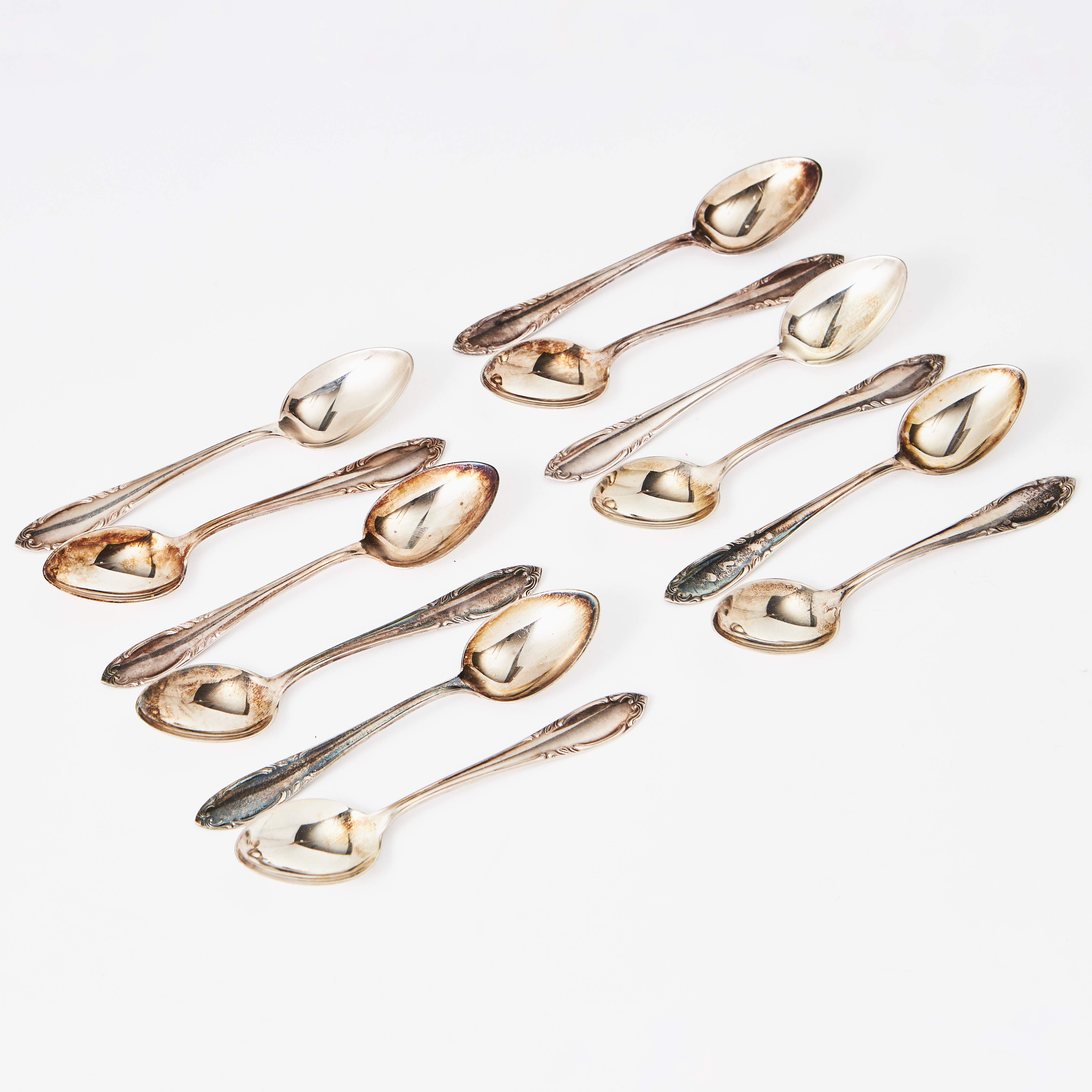 TESKEDAR, 12 st, silver, C.G Hallberg.