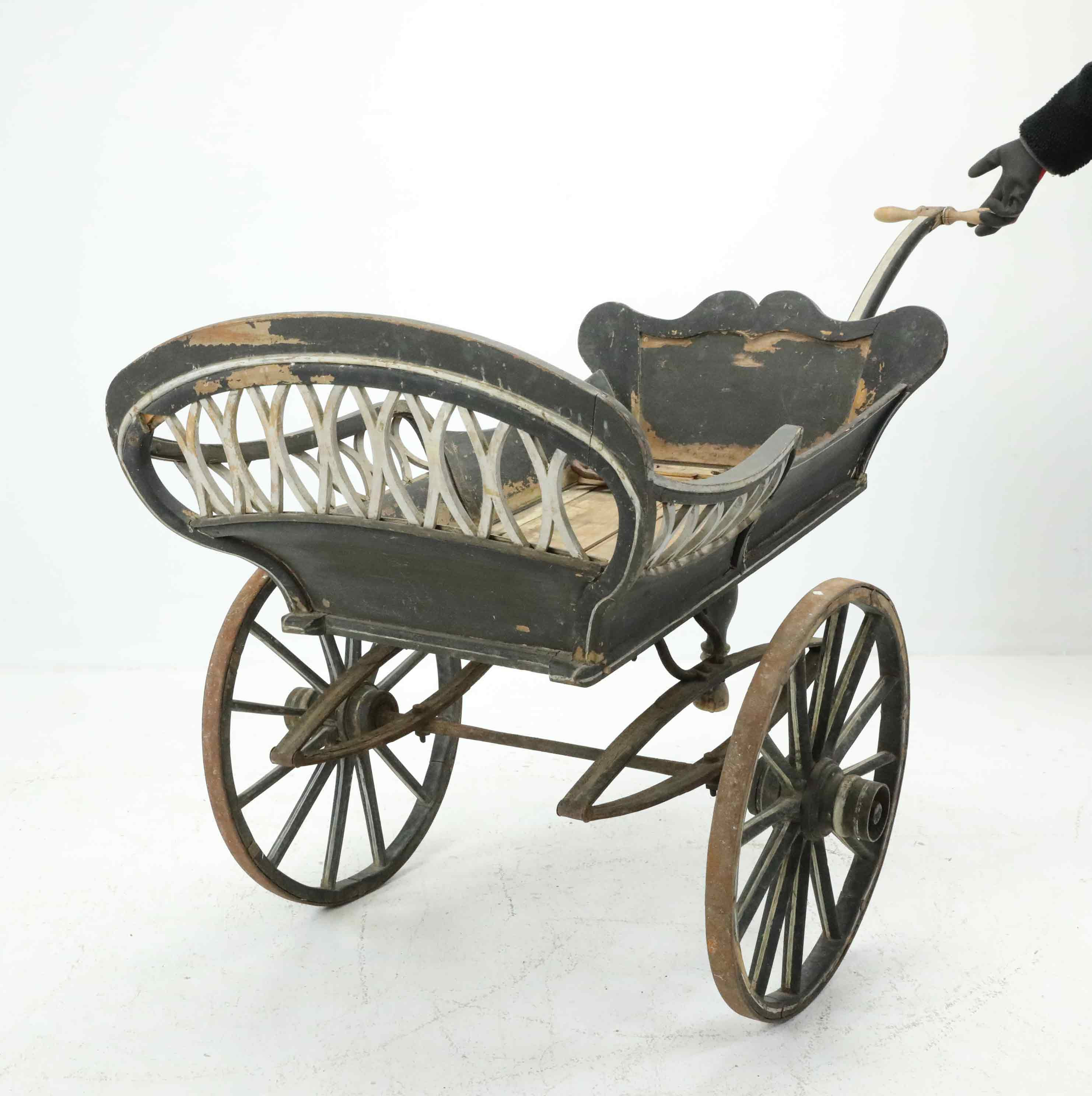 BARNKÄRRA/VAGN, allmoge, 18/1900-tal.