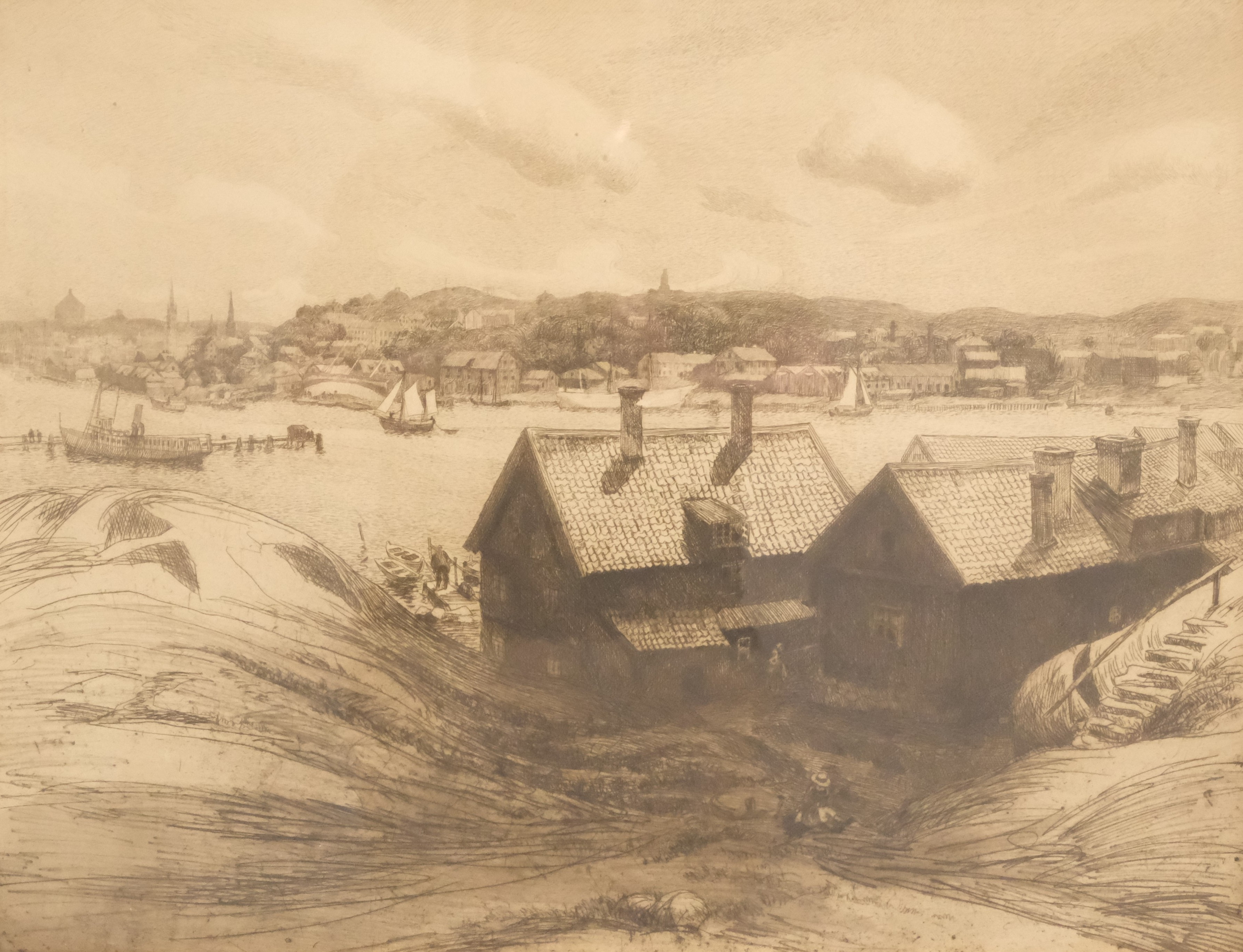 ETSNING, OKÄND KONSTNÄR, OMKRING 1900.